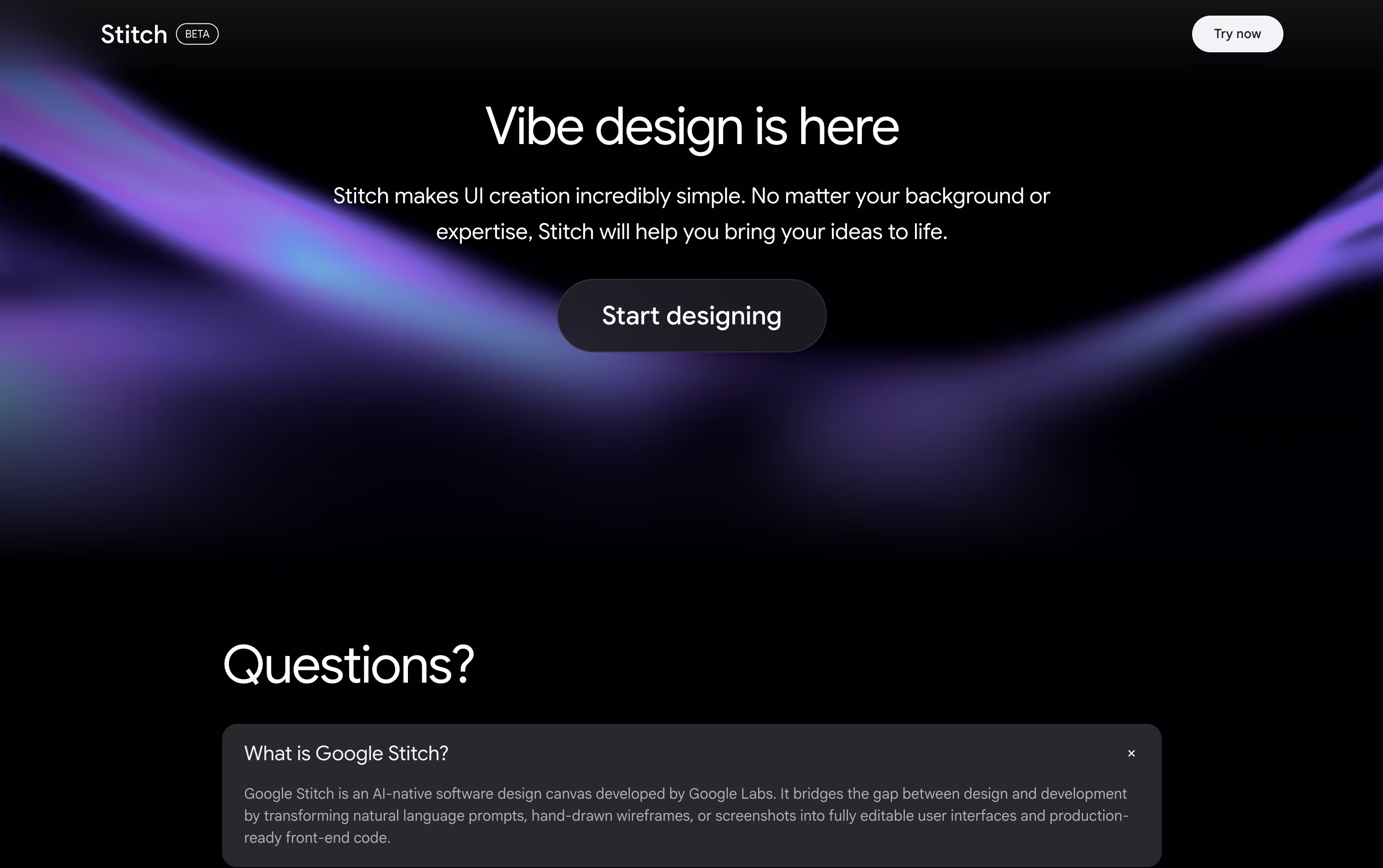 Google Stitch screenshot 5