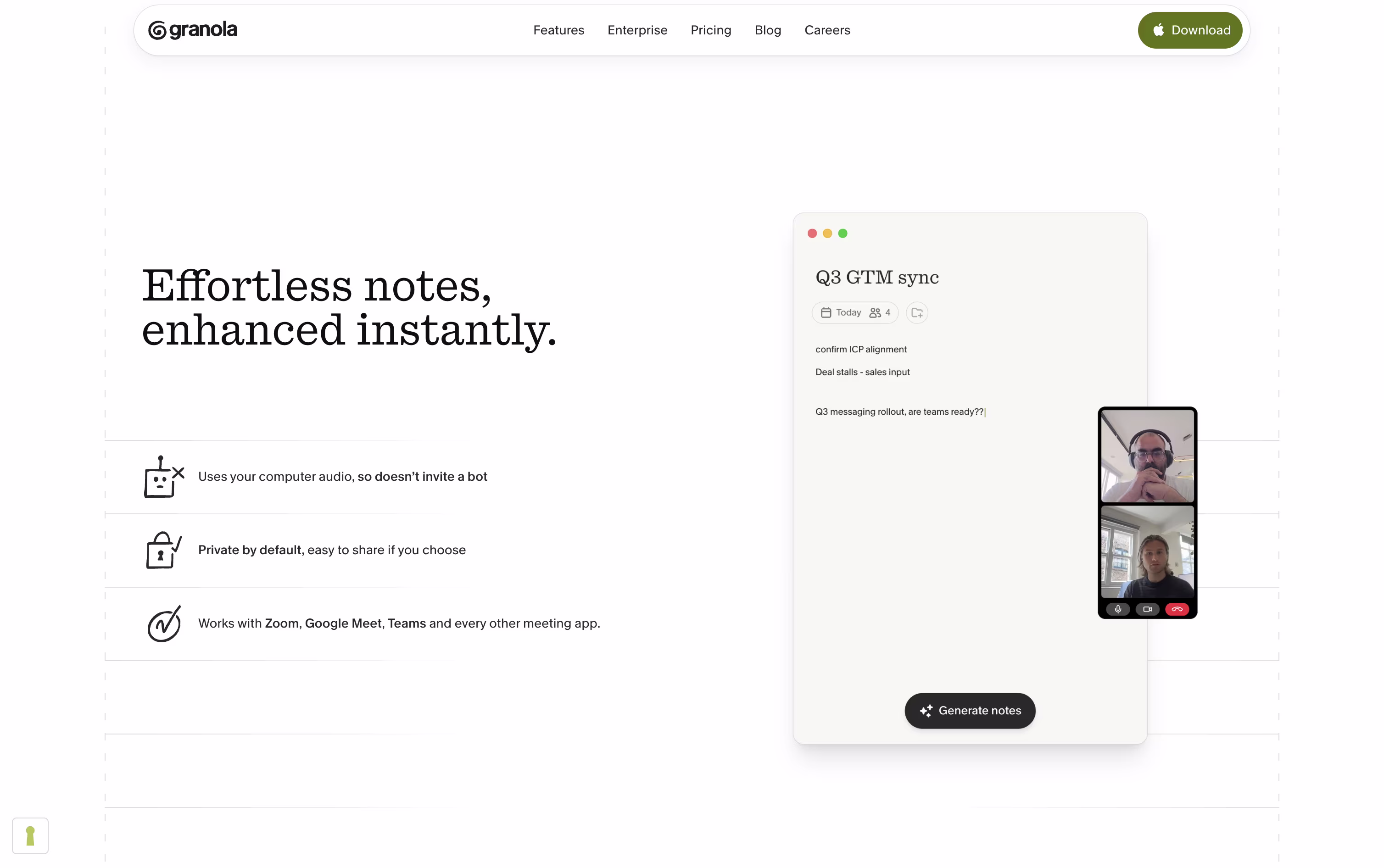 Granola screenshot 2