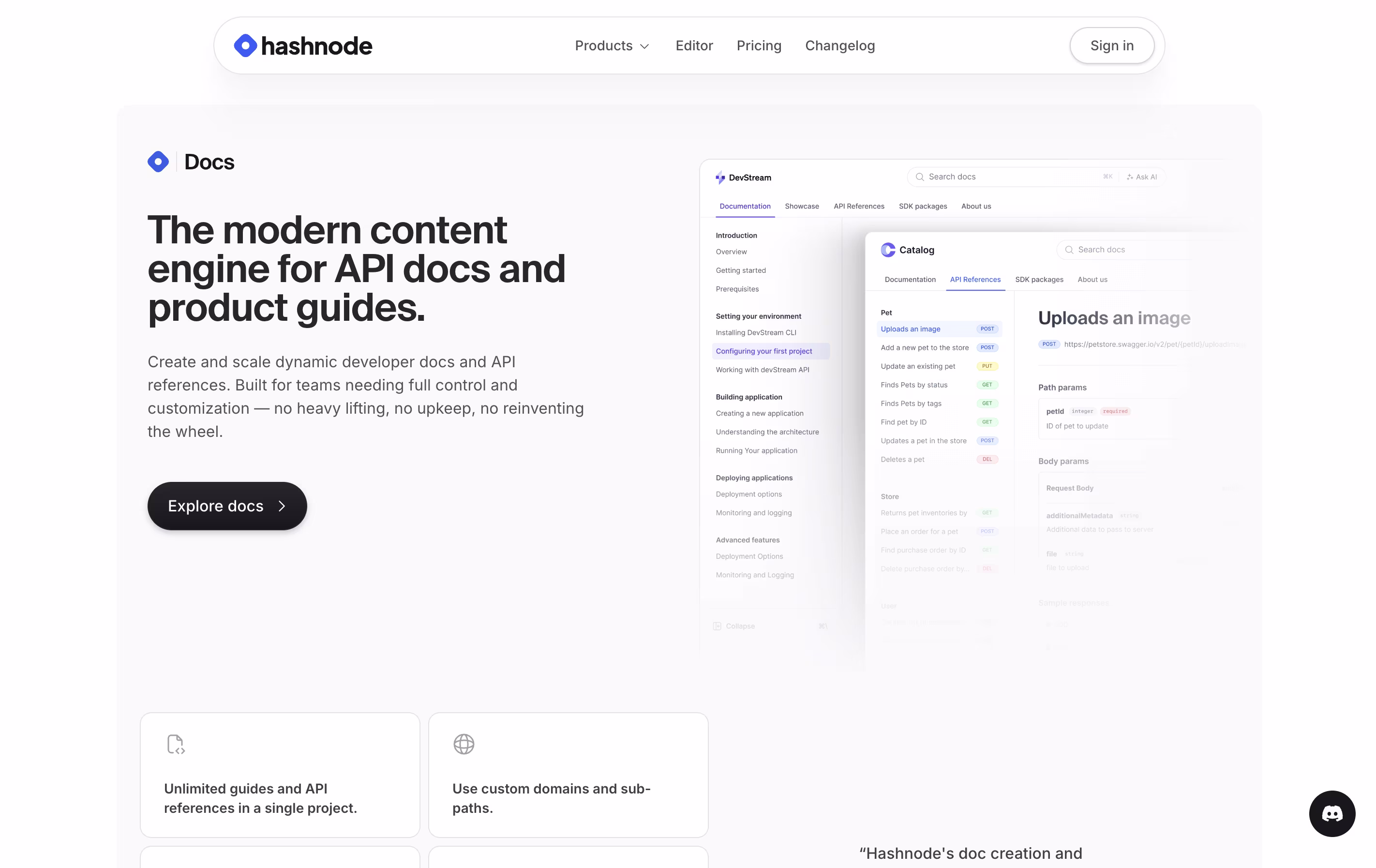 Hashnode screenshot 2