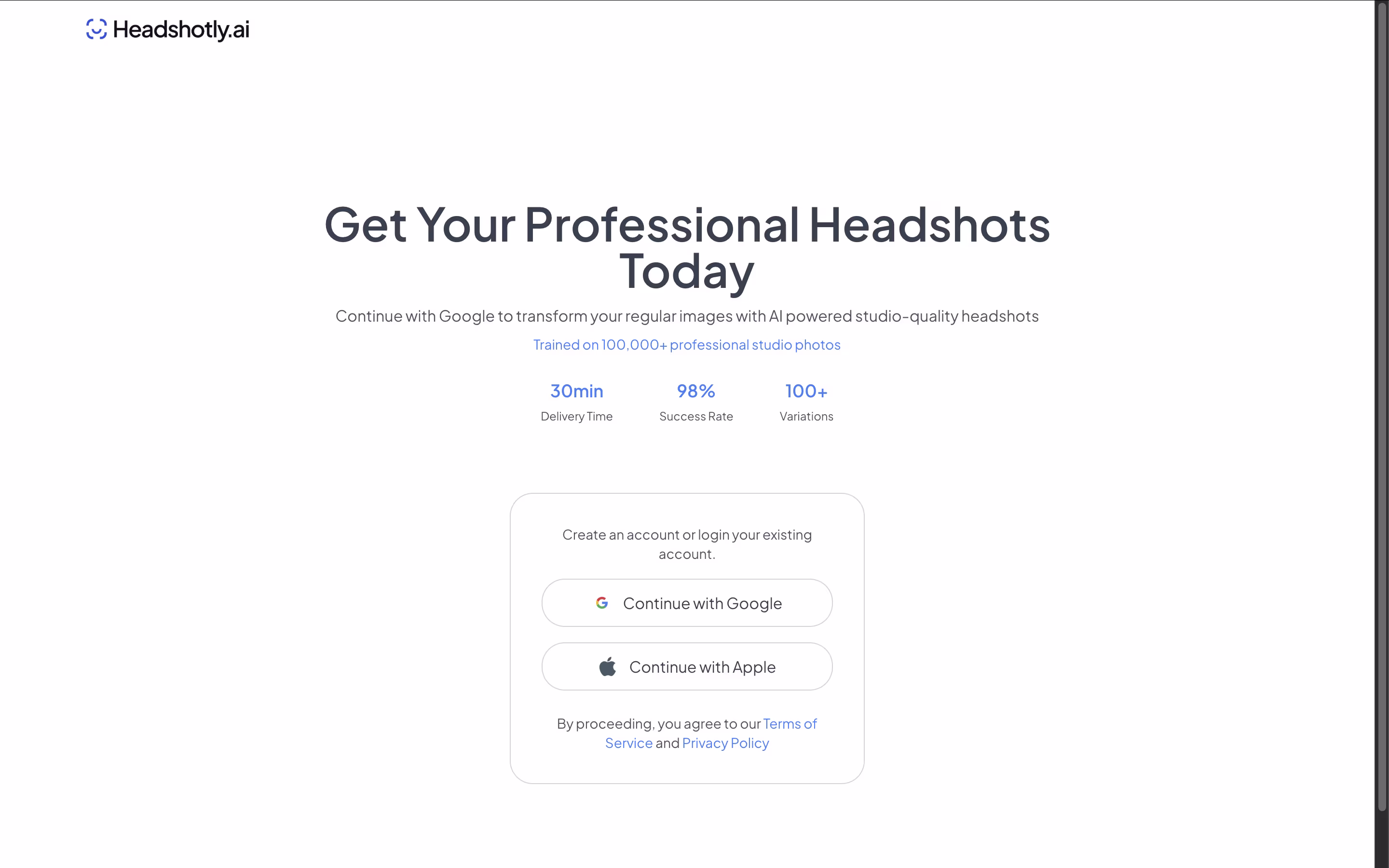 HeadShotly.ai screenshot 2