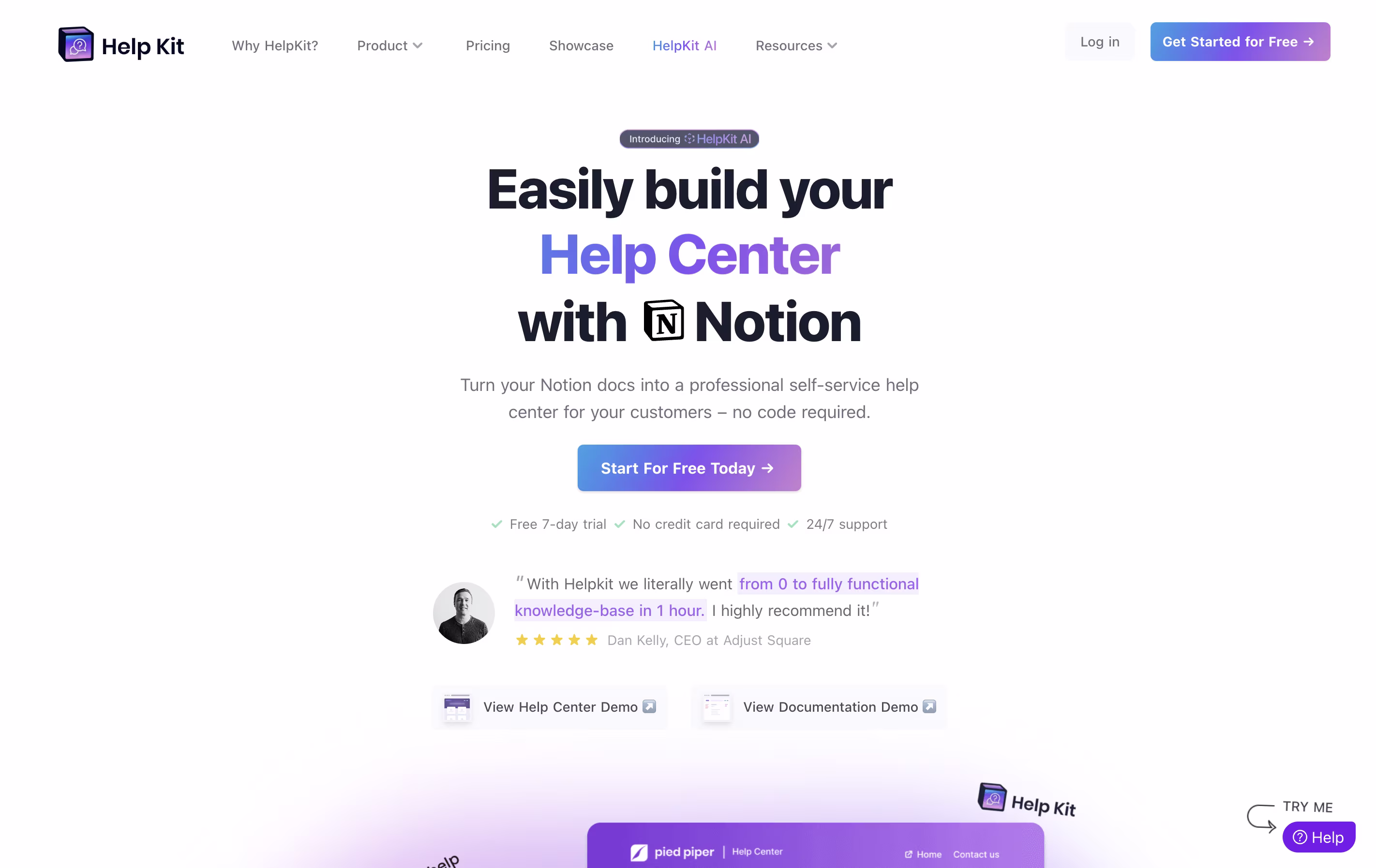 HelpKit screenshot