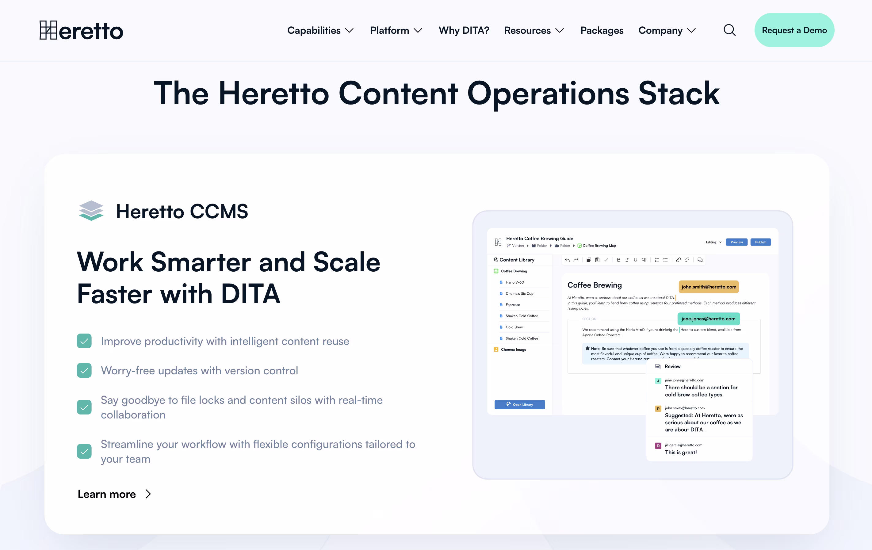 Heretto screenshot 2