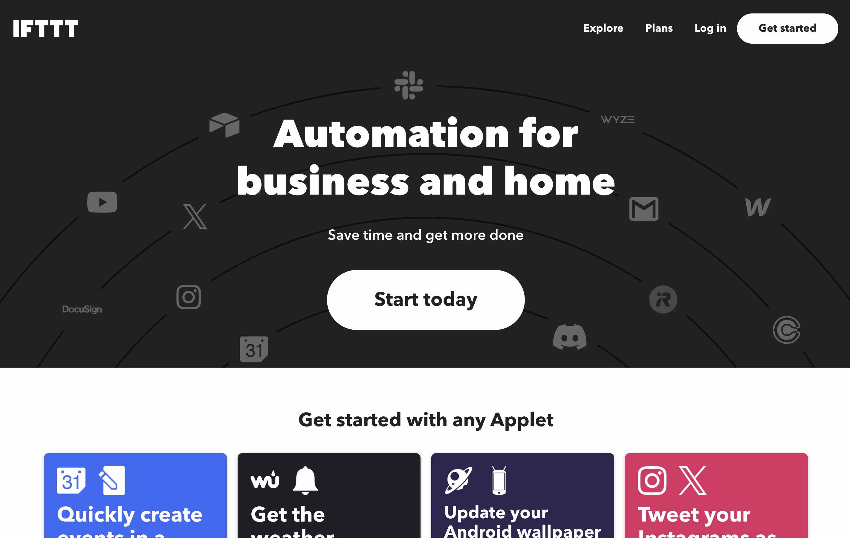 IFTTT screenshot IFTTT screenshot