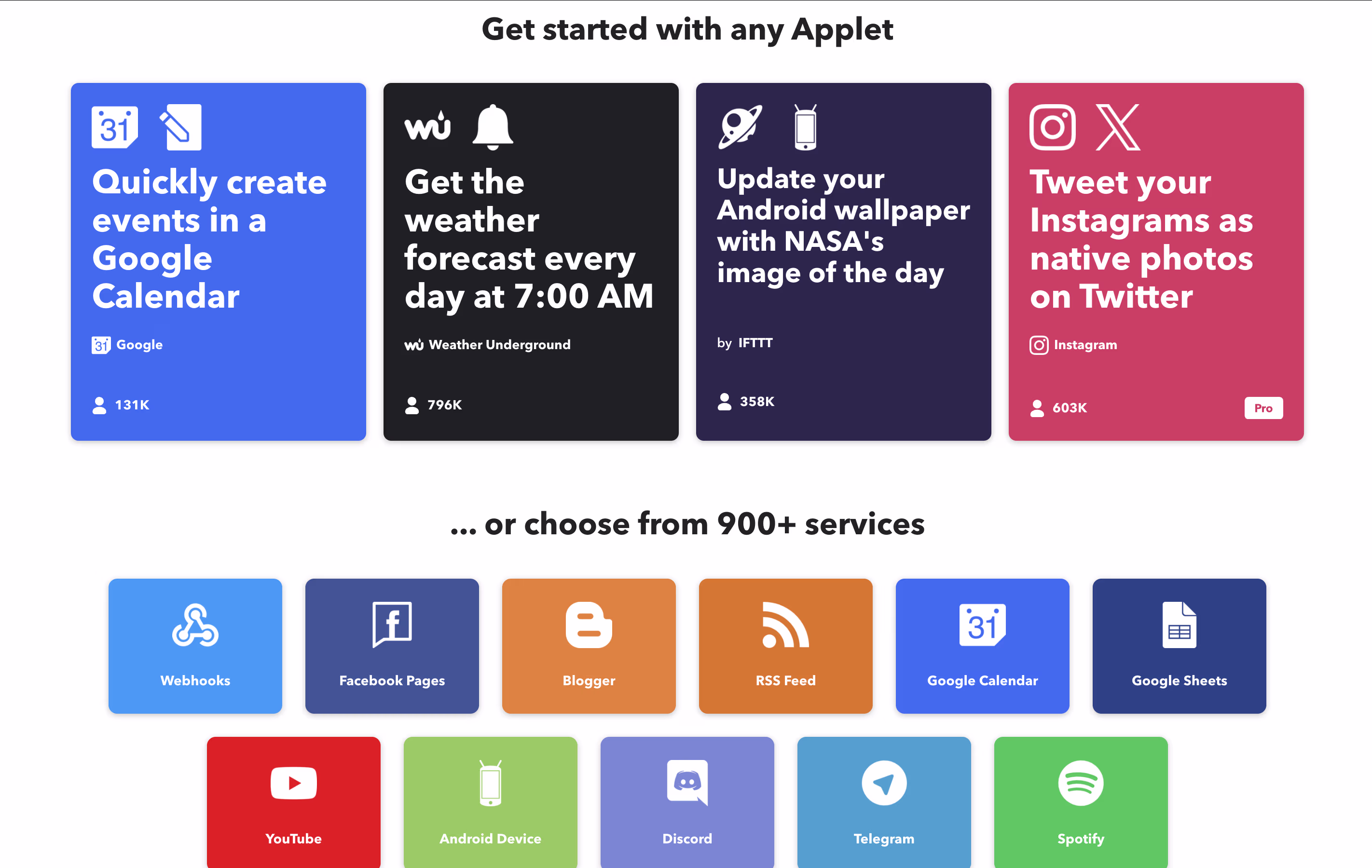 IFTTT screenshot 2