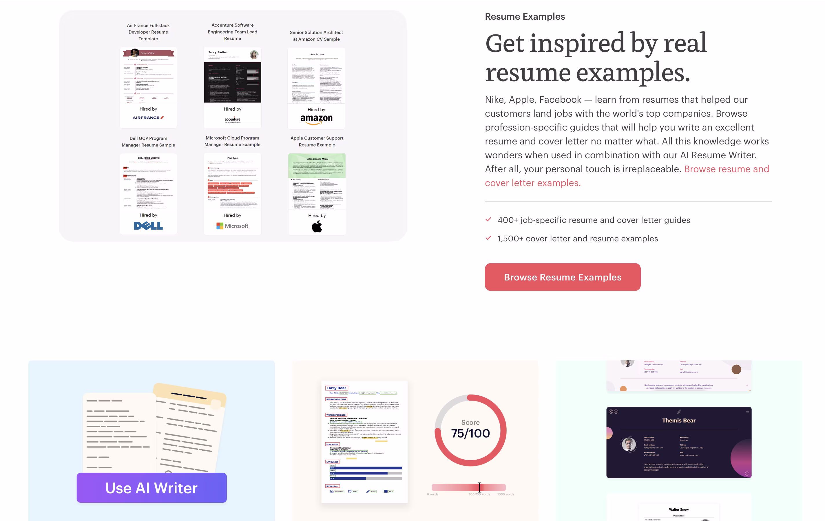 Kickresume screenshot 3