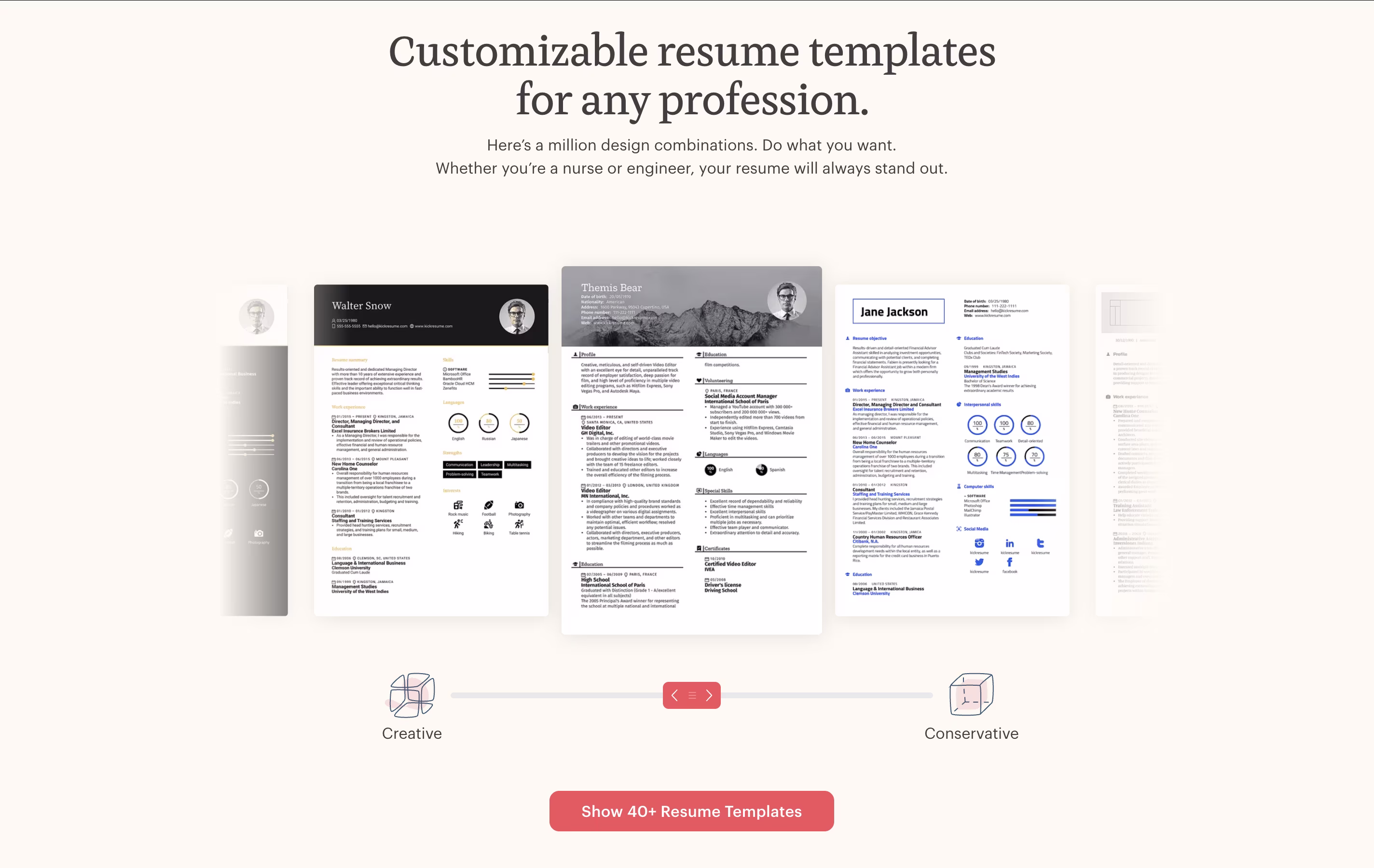 Kickresume screenshot 4