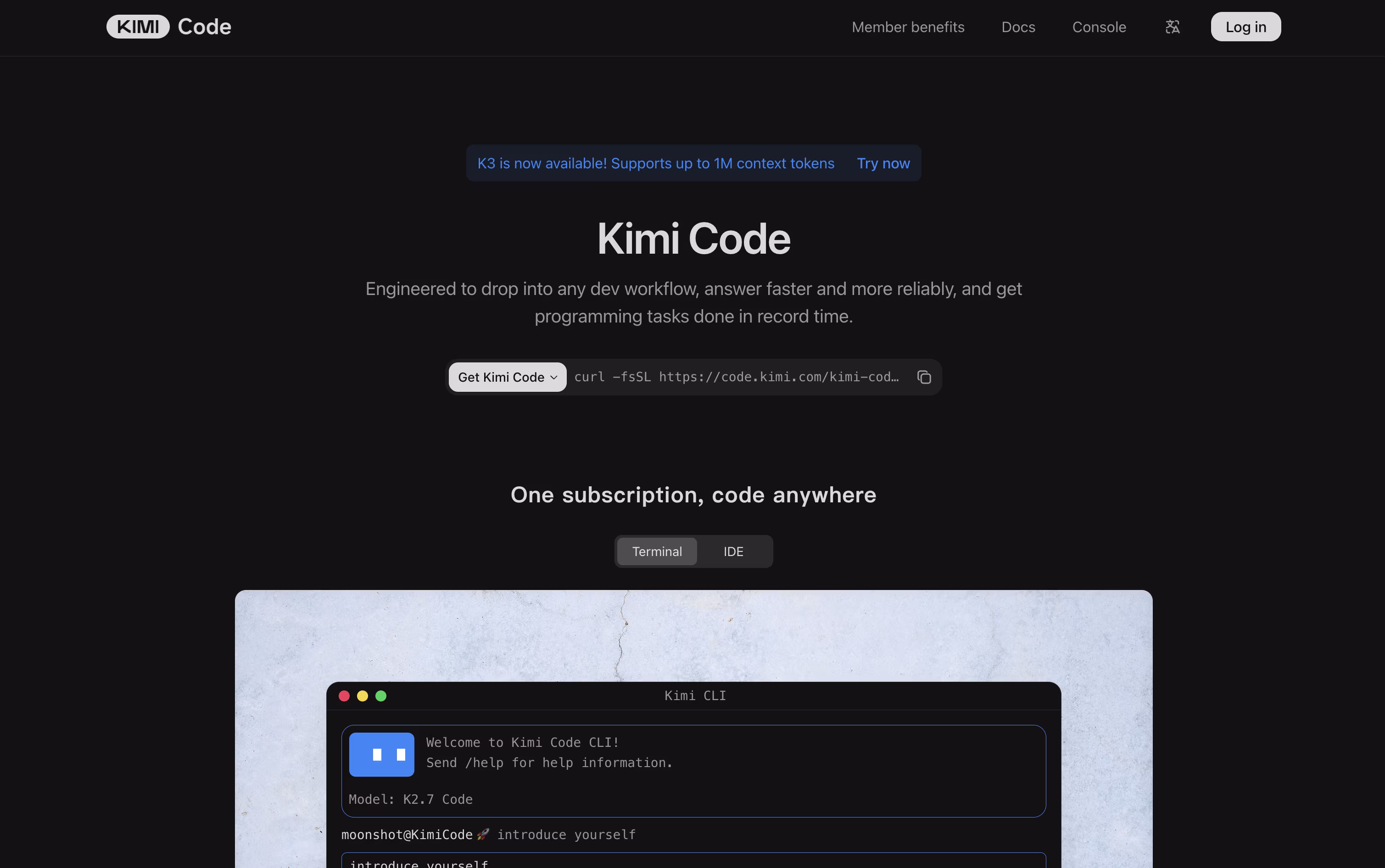 Kimi Code screenshot