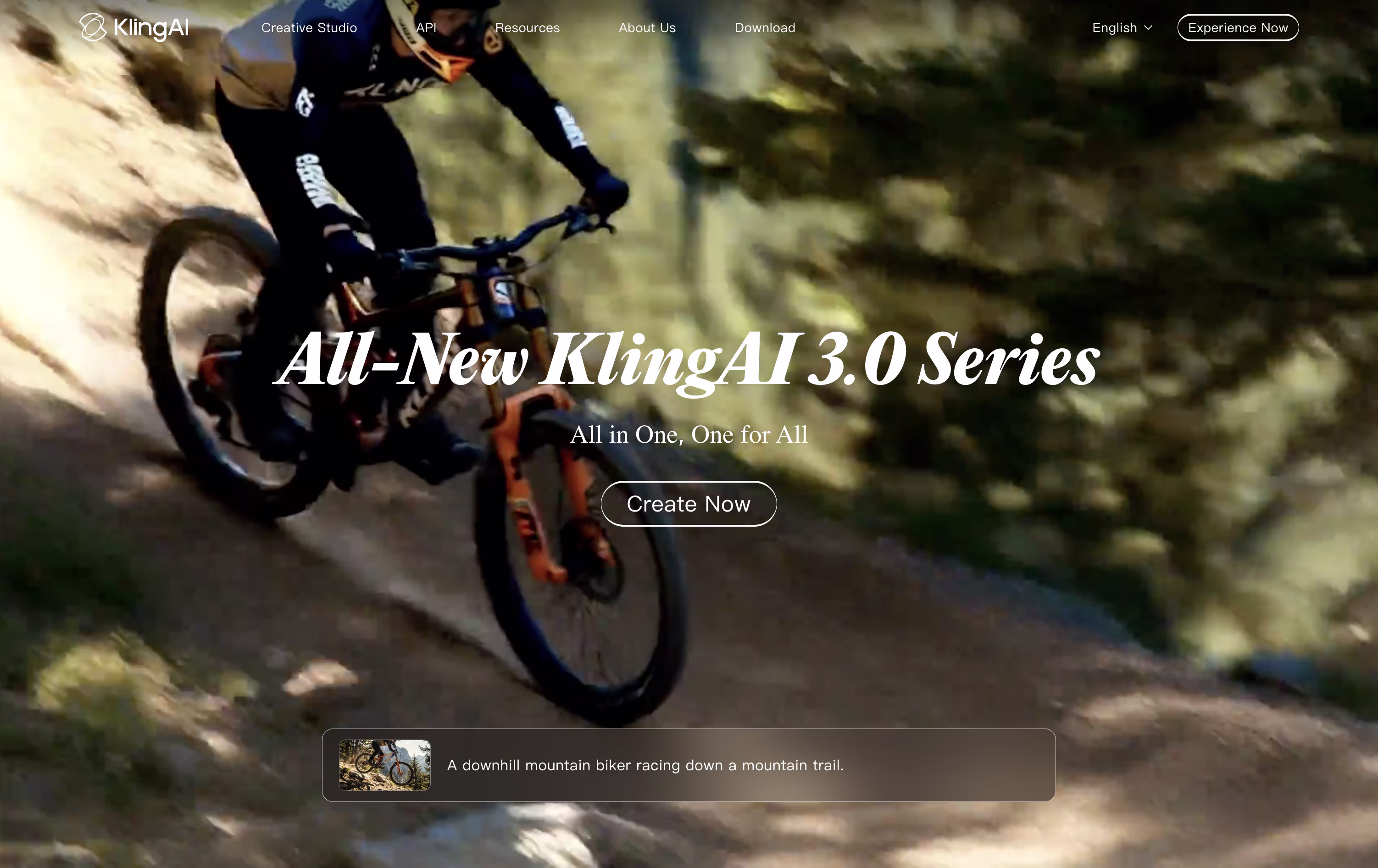 Kling AI screenshot