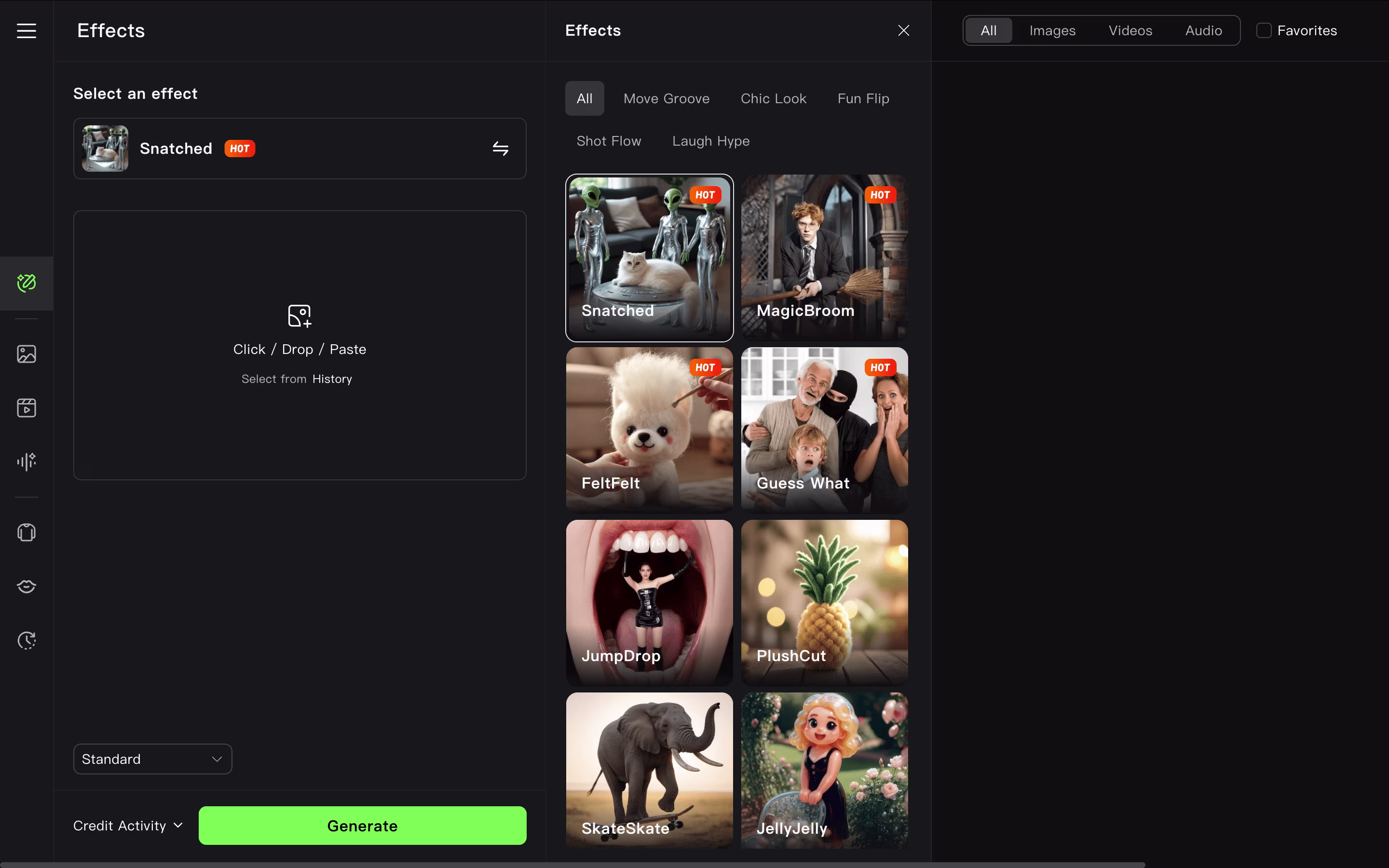 Kling AI screenshot 3
