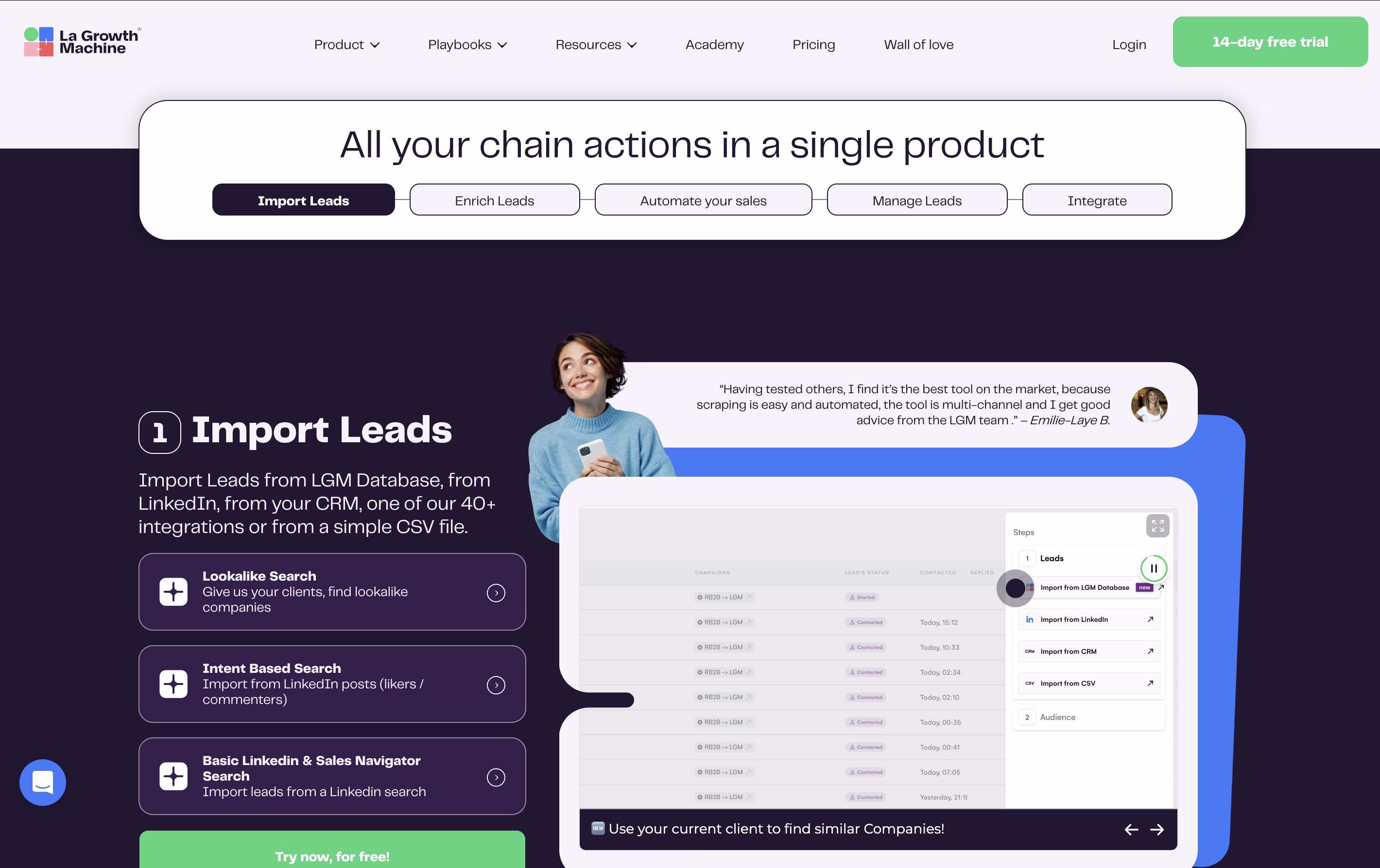 La Growth Machine screenshot 2