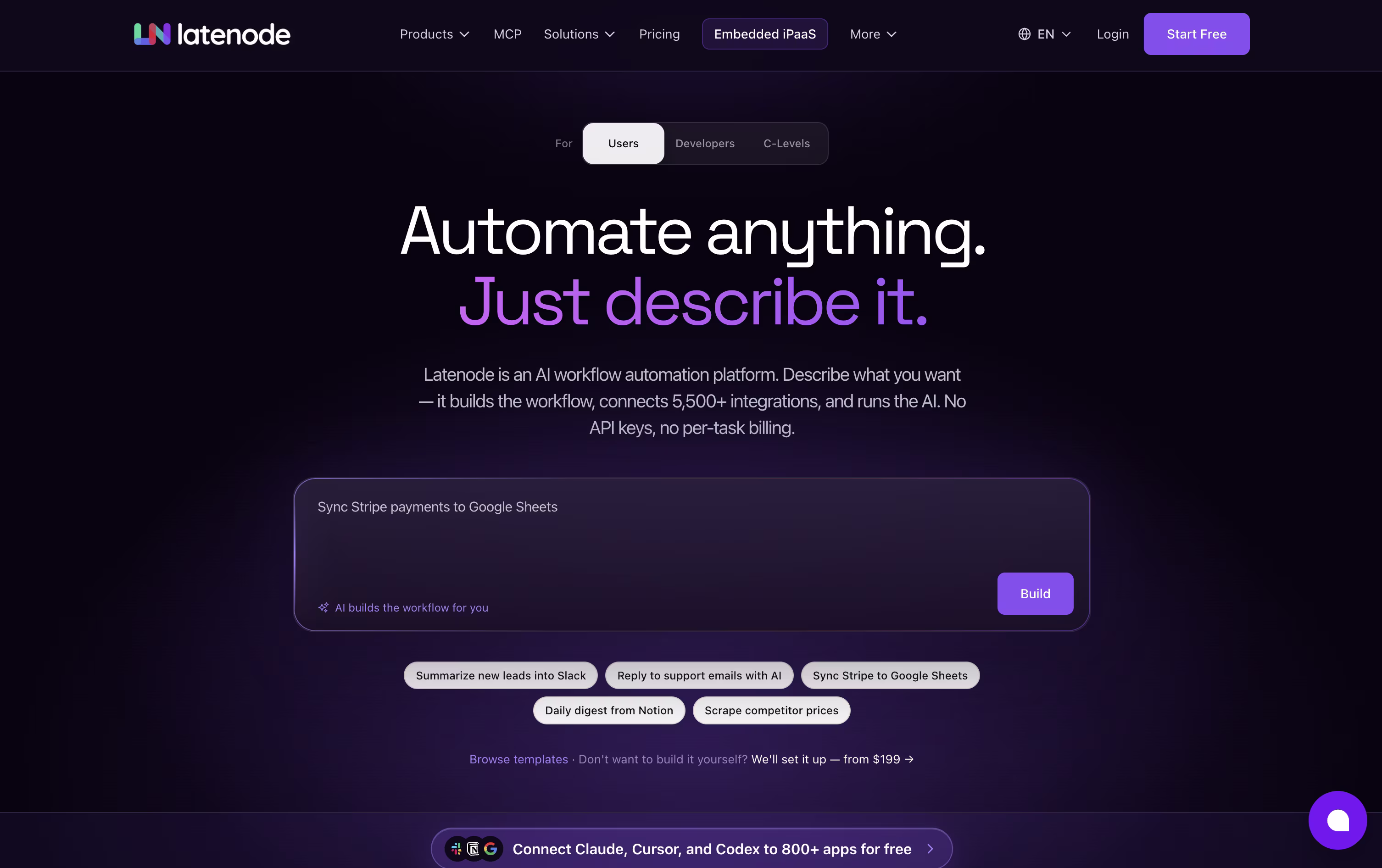 Latenode screenshot Latenode screenshot