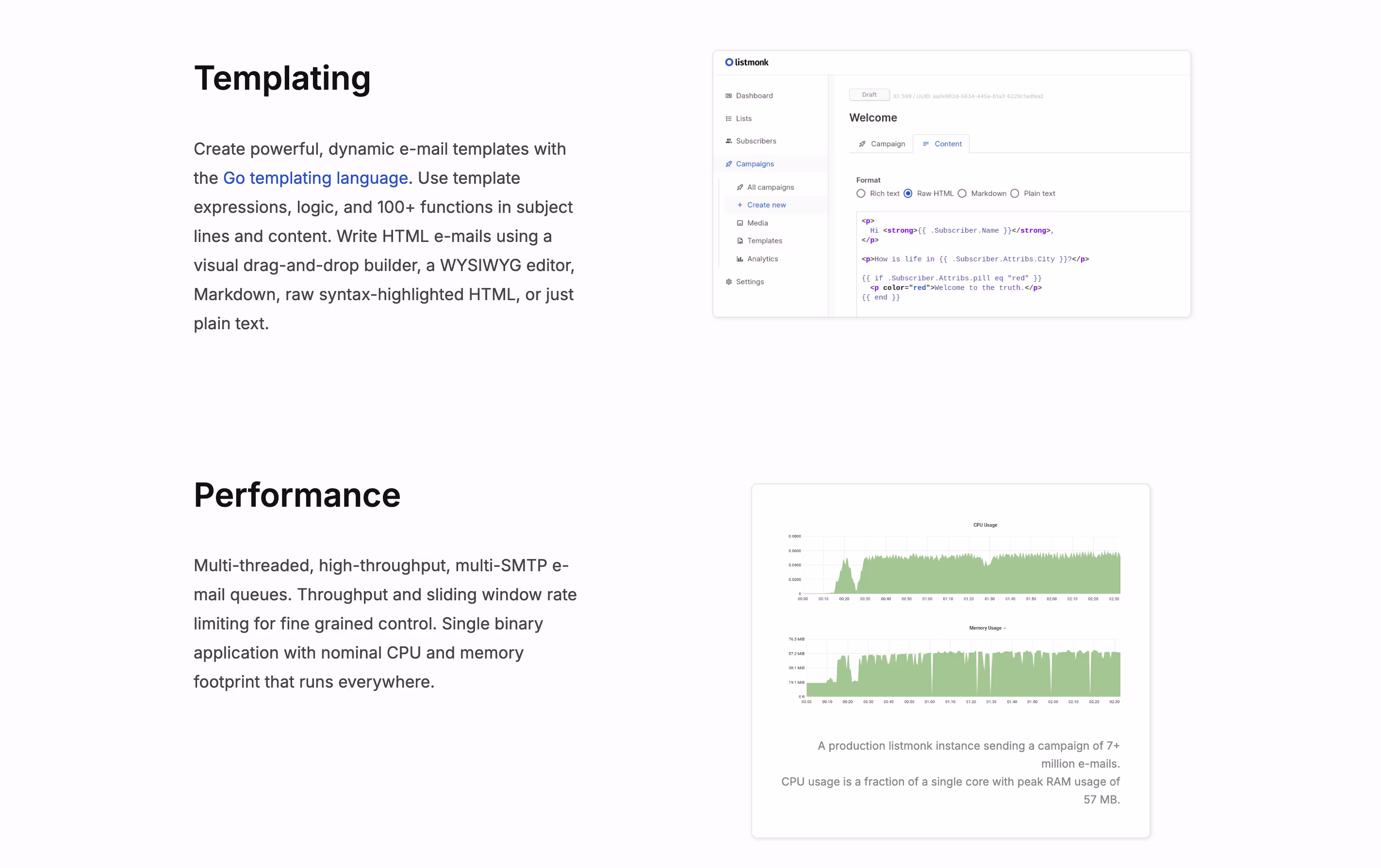 Listmonk screenshot 4