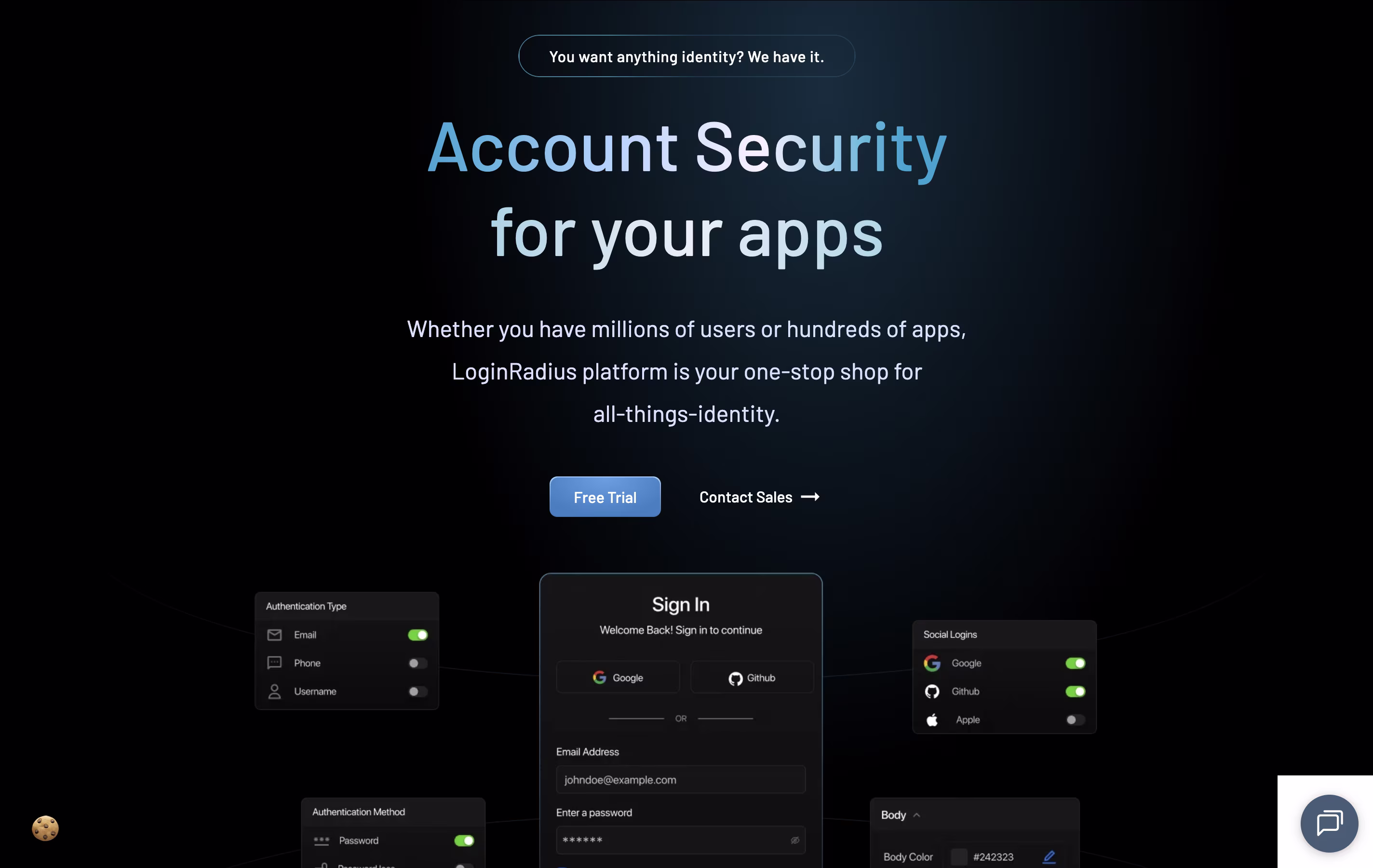 LoginRadius screenshot