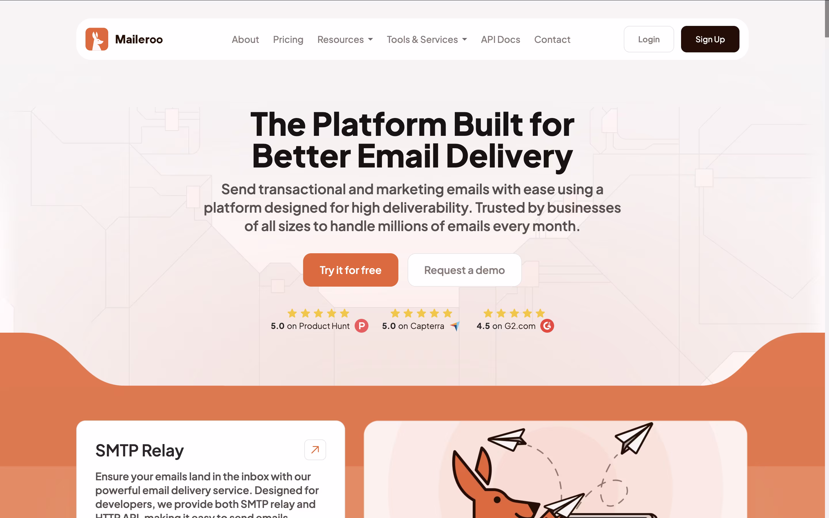 Maileroo screenshot
