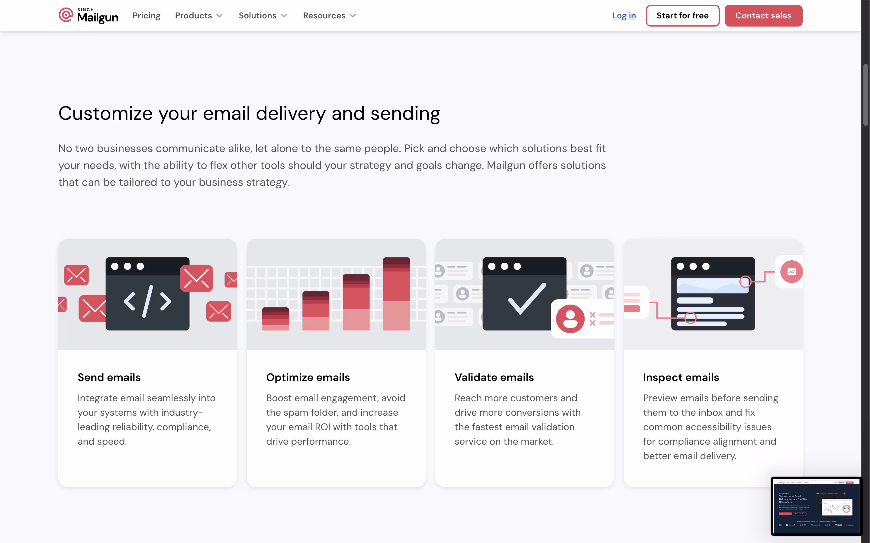 Mailgun screenshot 2