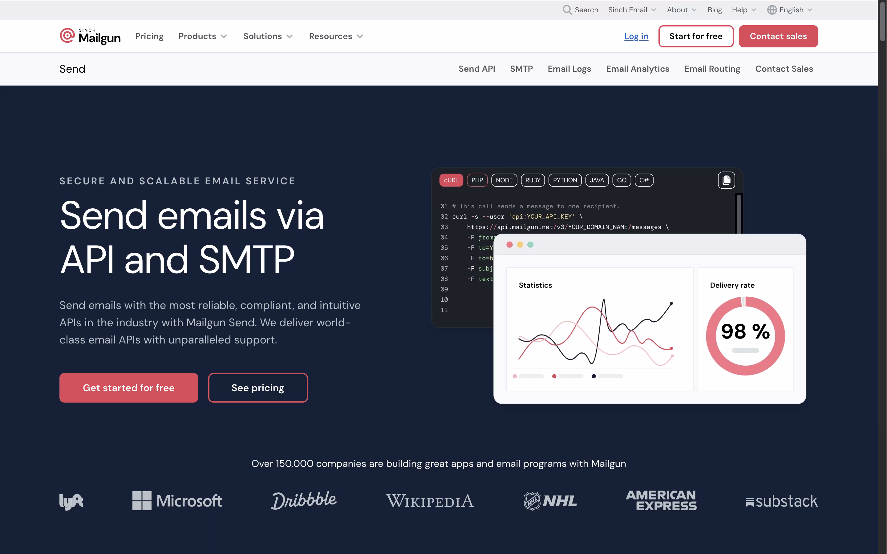 Mailgun screenshot 5