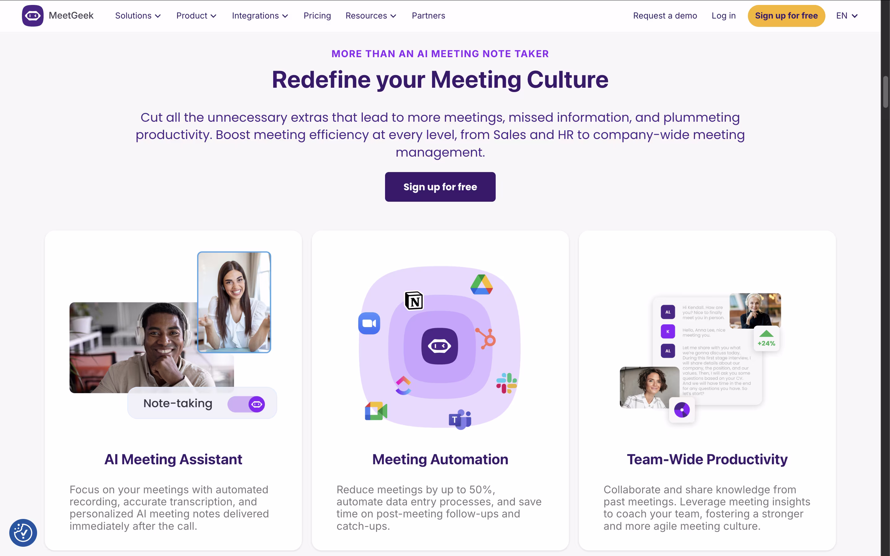 MeetGeek screenshot 2
