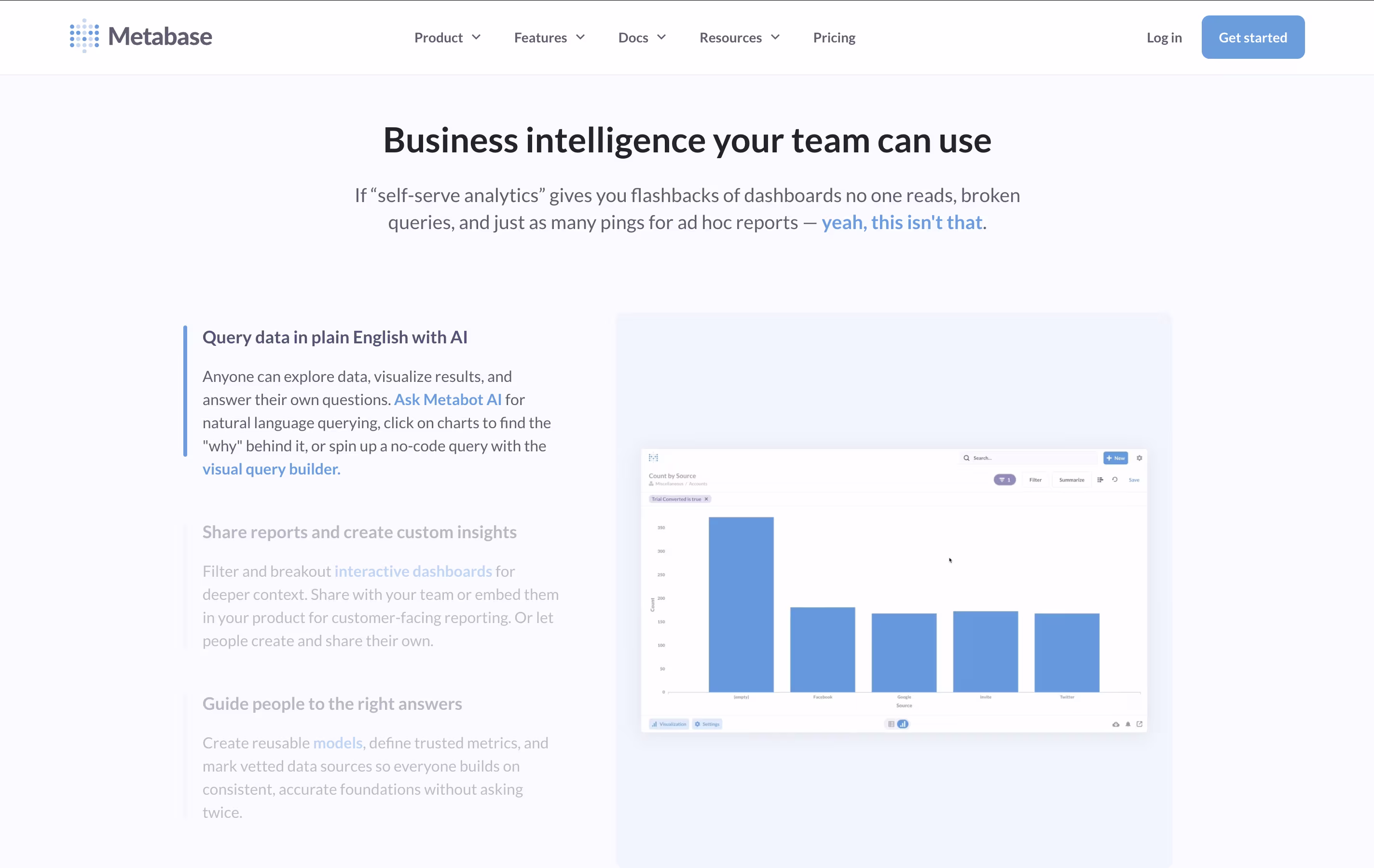 Metabase screenshot 2