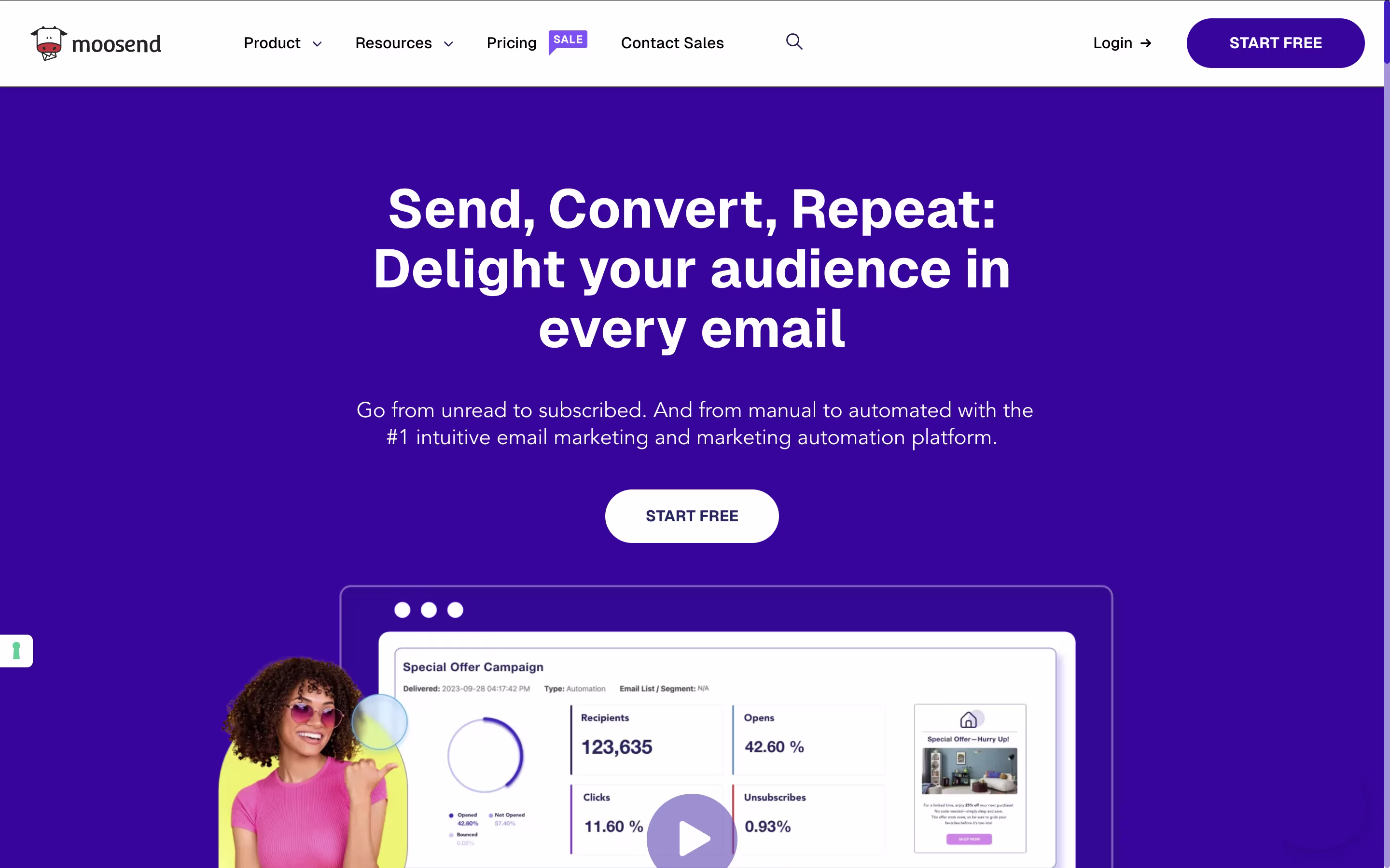 Moosend screenshot