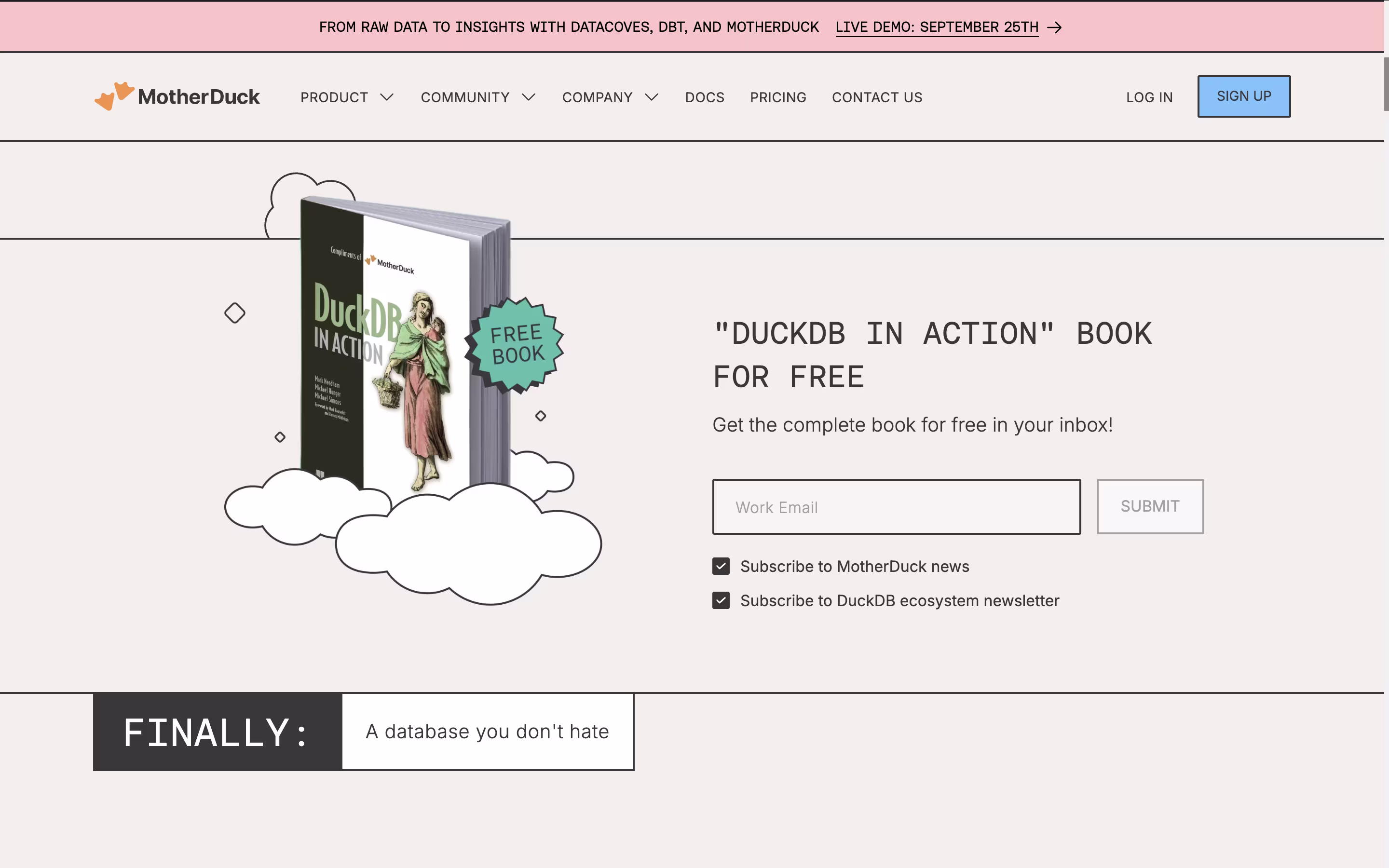 MotherDuck screenshot 2