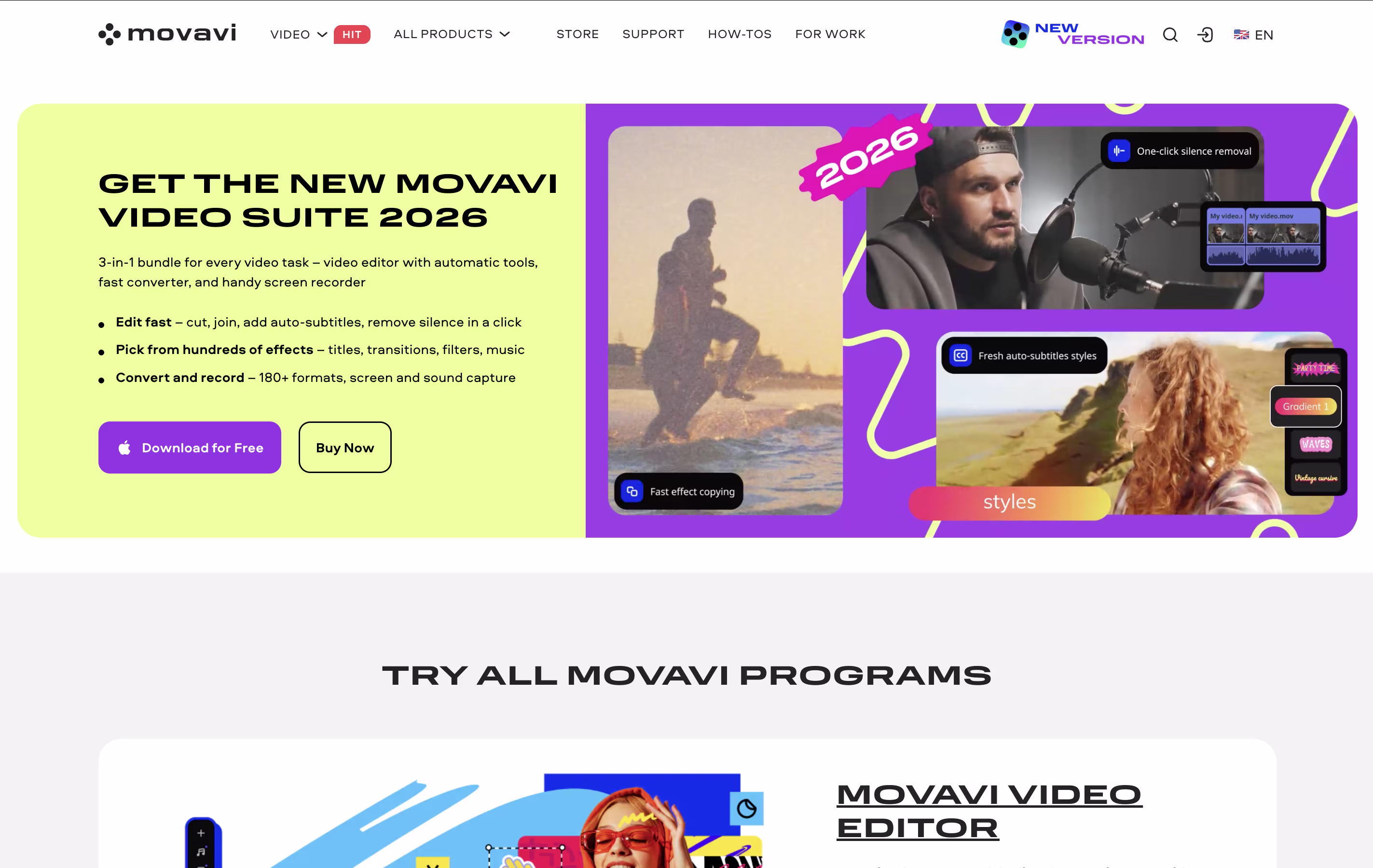 Movavi Video Editor screenshot Movavi Video Editor screenshot