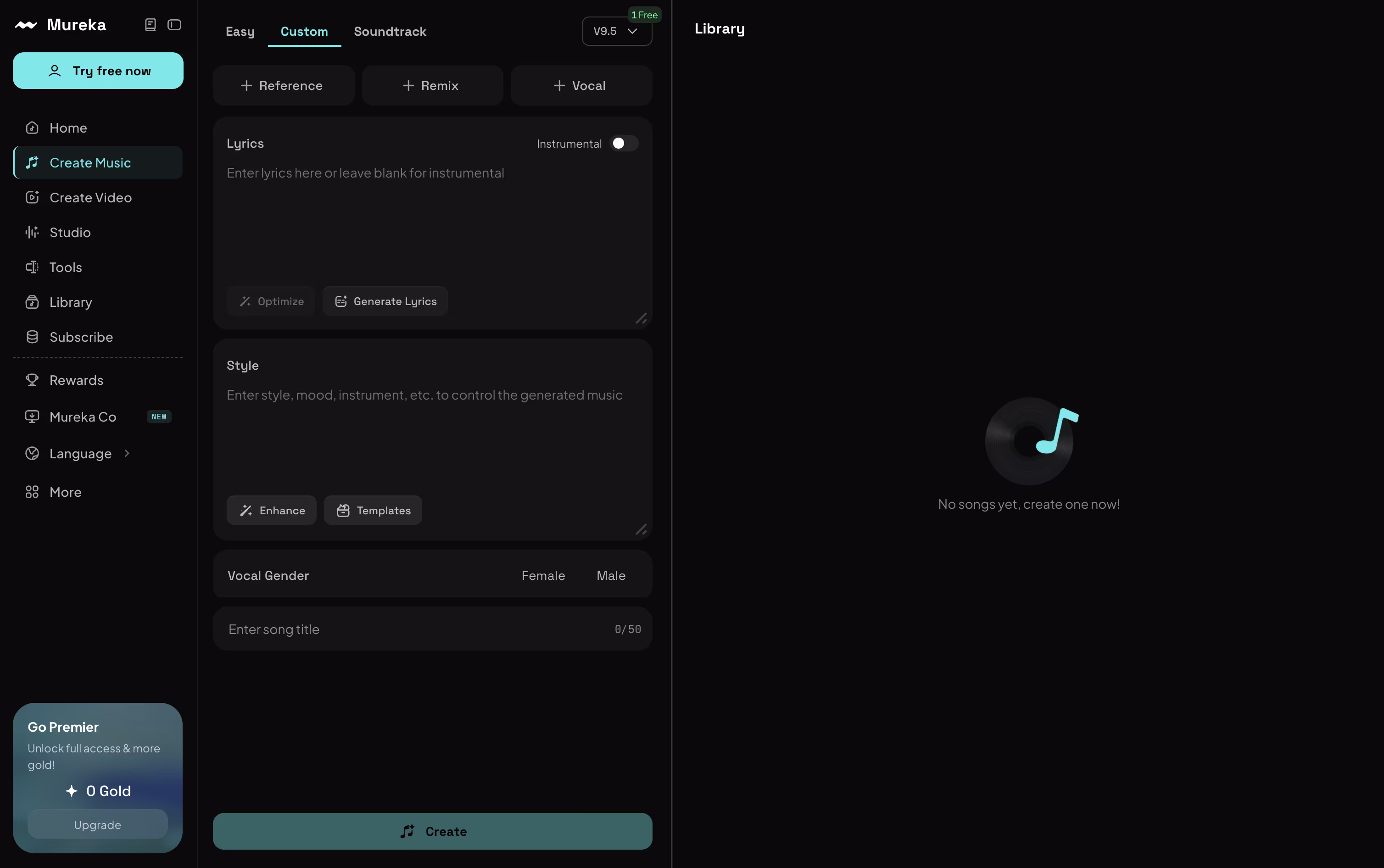 Mureka screenshot
