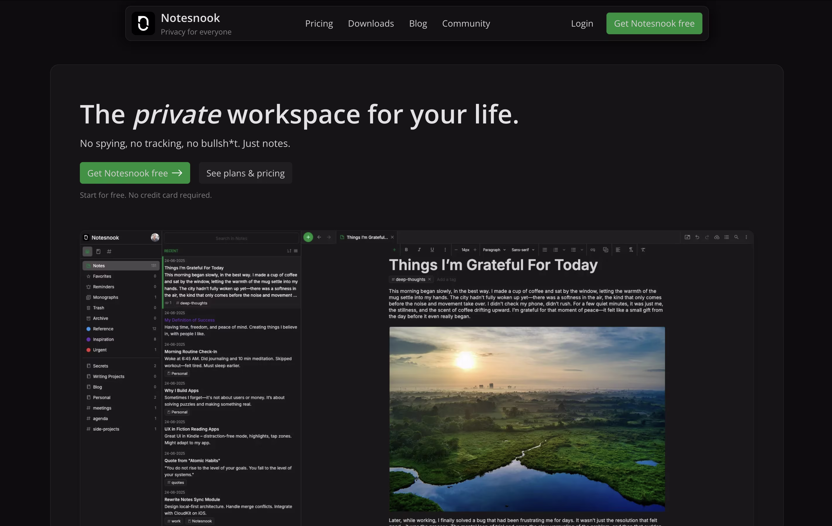 Notesnook screenshot
