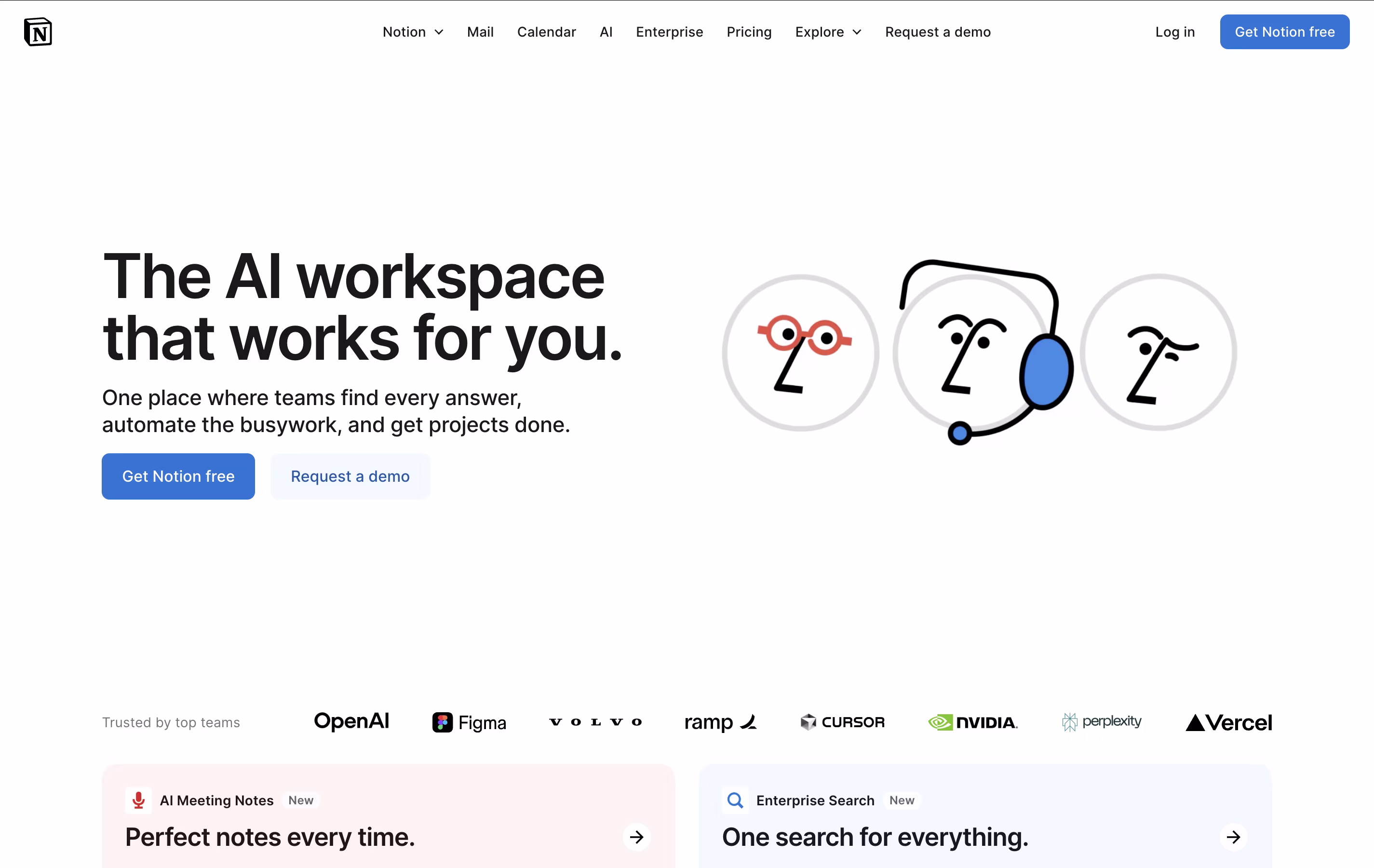 Notion screenshot Notion screenshot