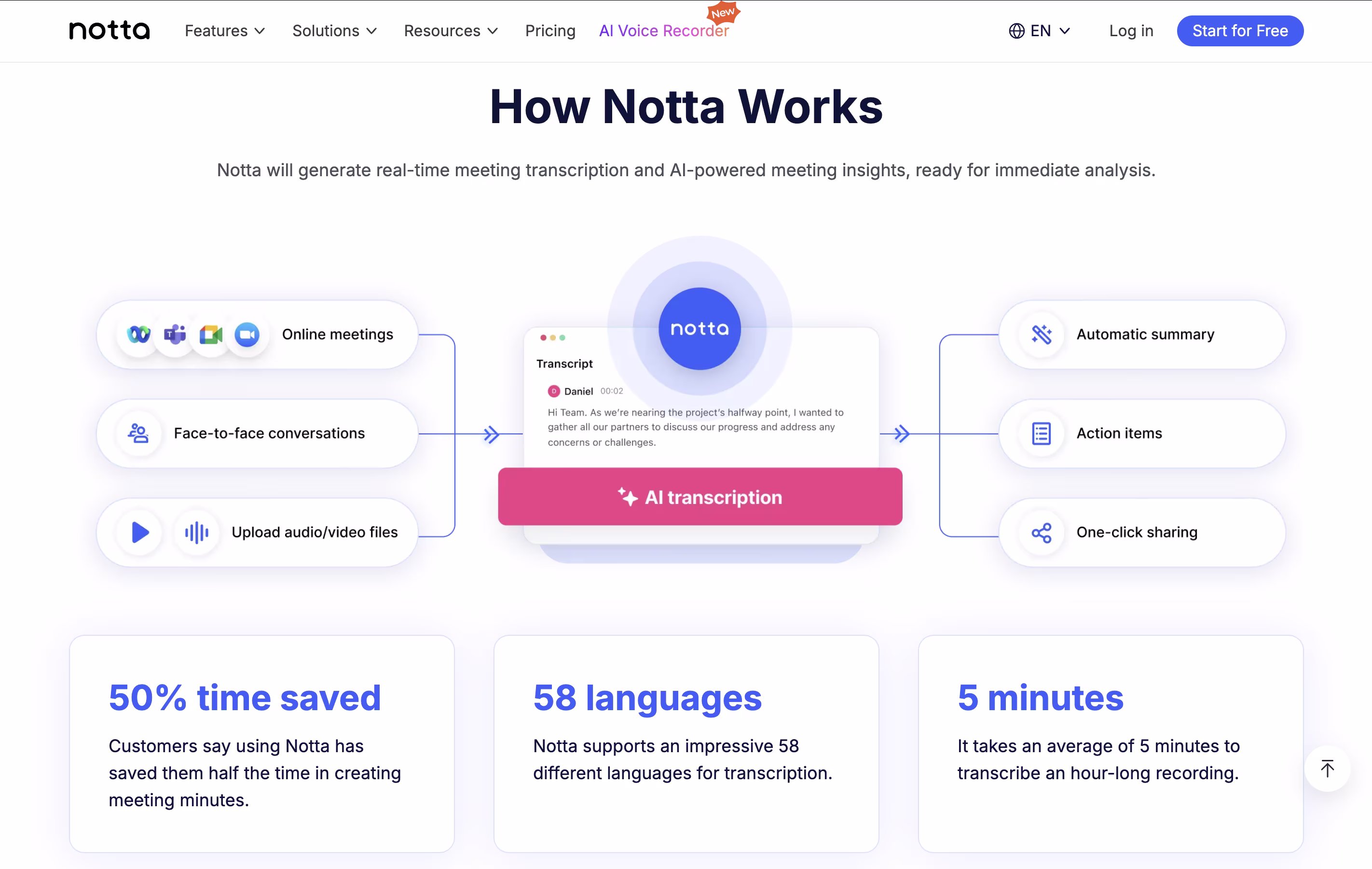Notta screenshot 3