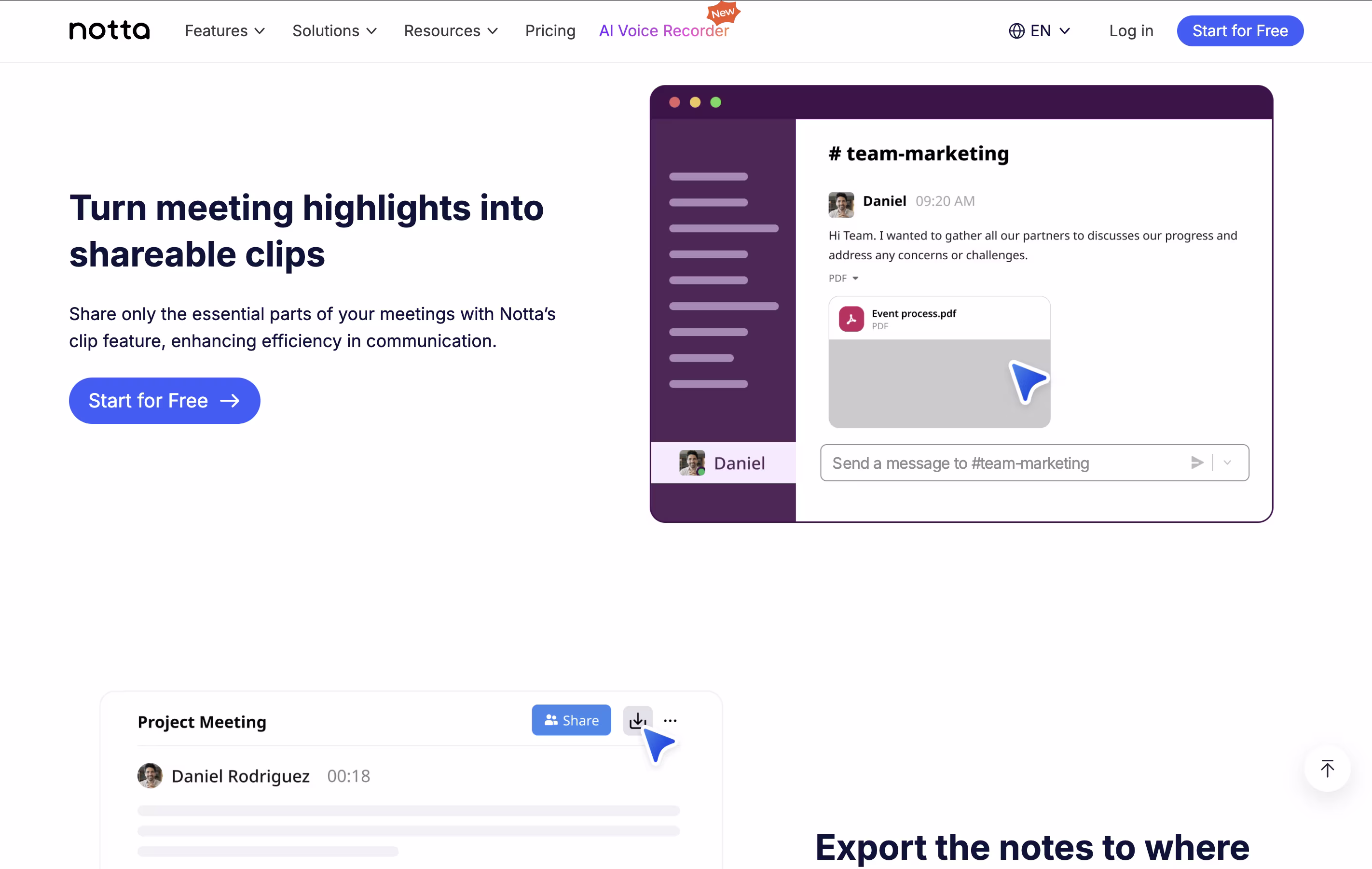 Notta screenshot 5