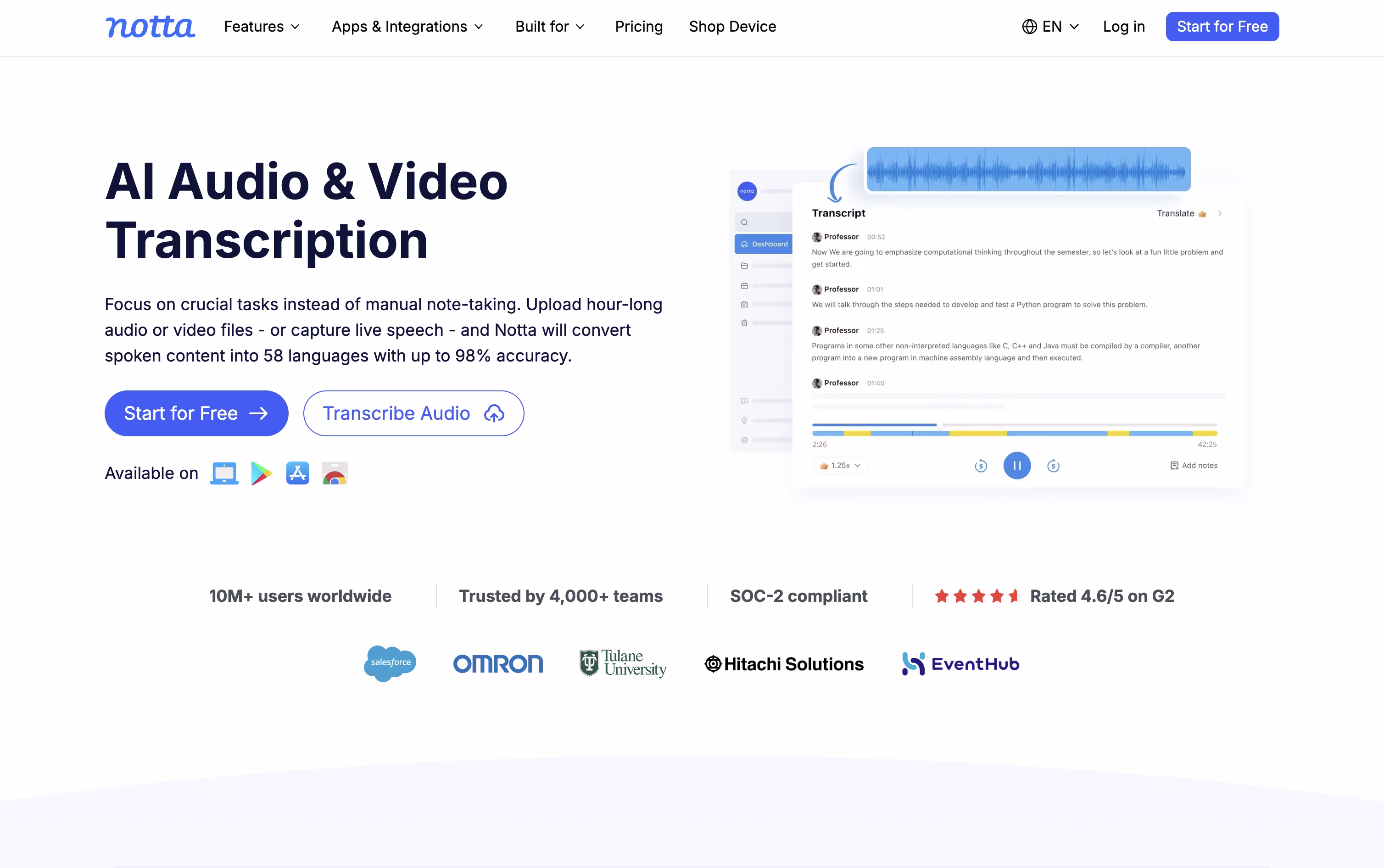 Notta screenshot 5