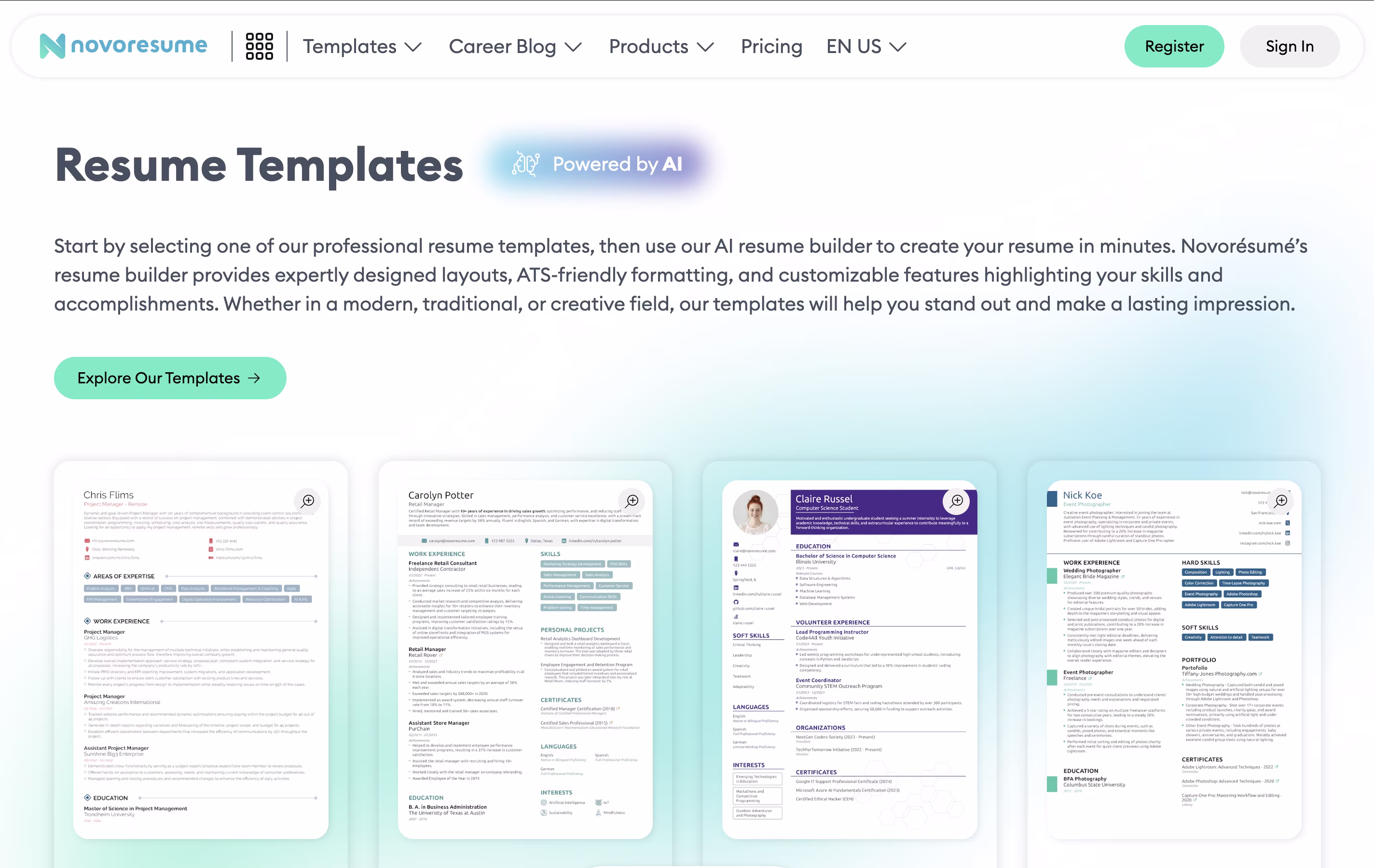 Novorésumé screenshot 6