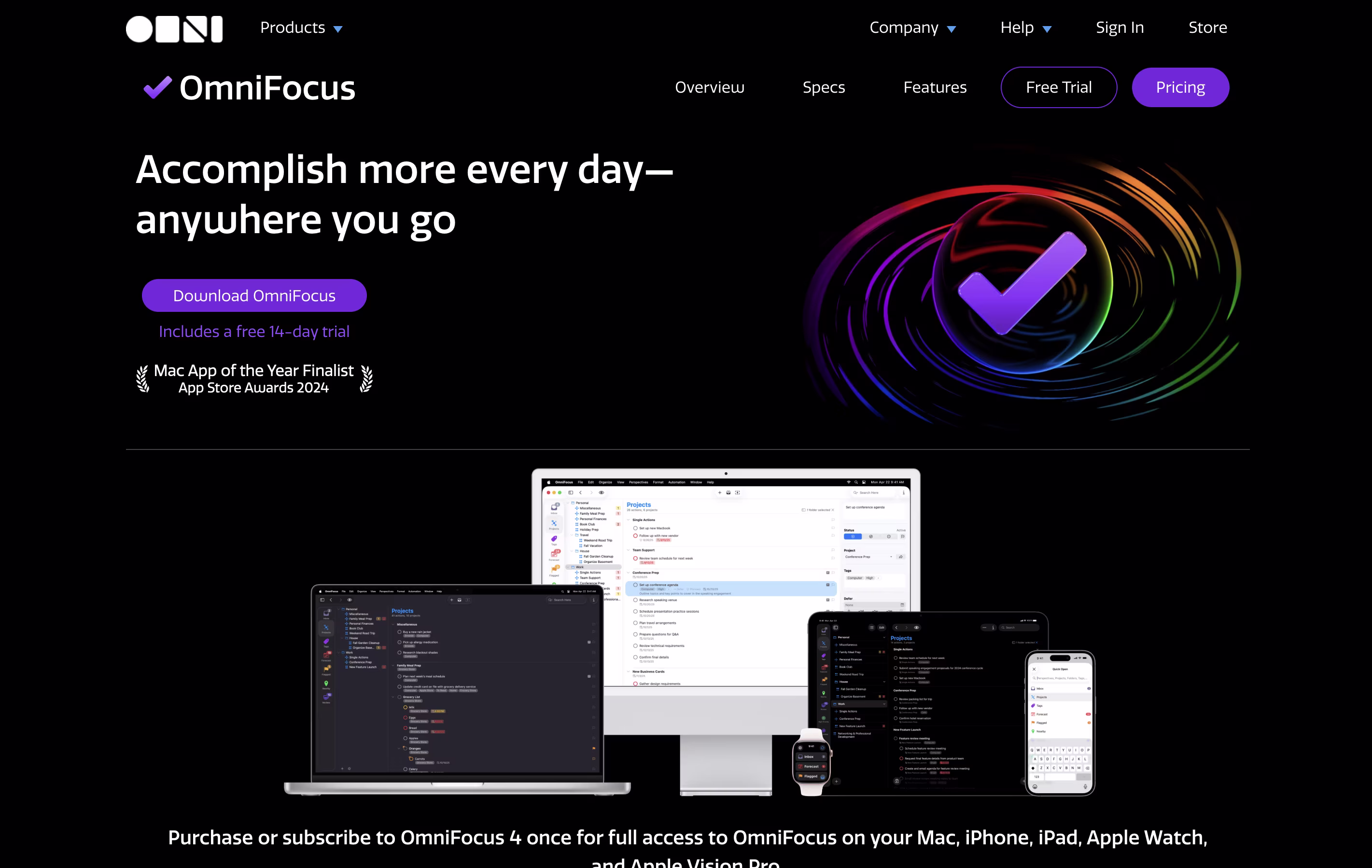 OmniFocus screenshot OmniFocus screenshot