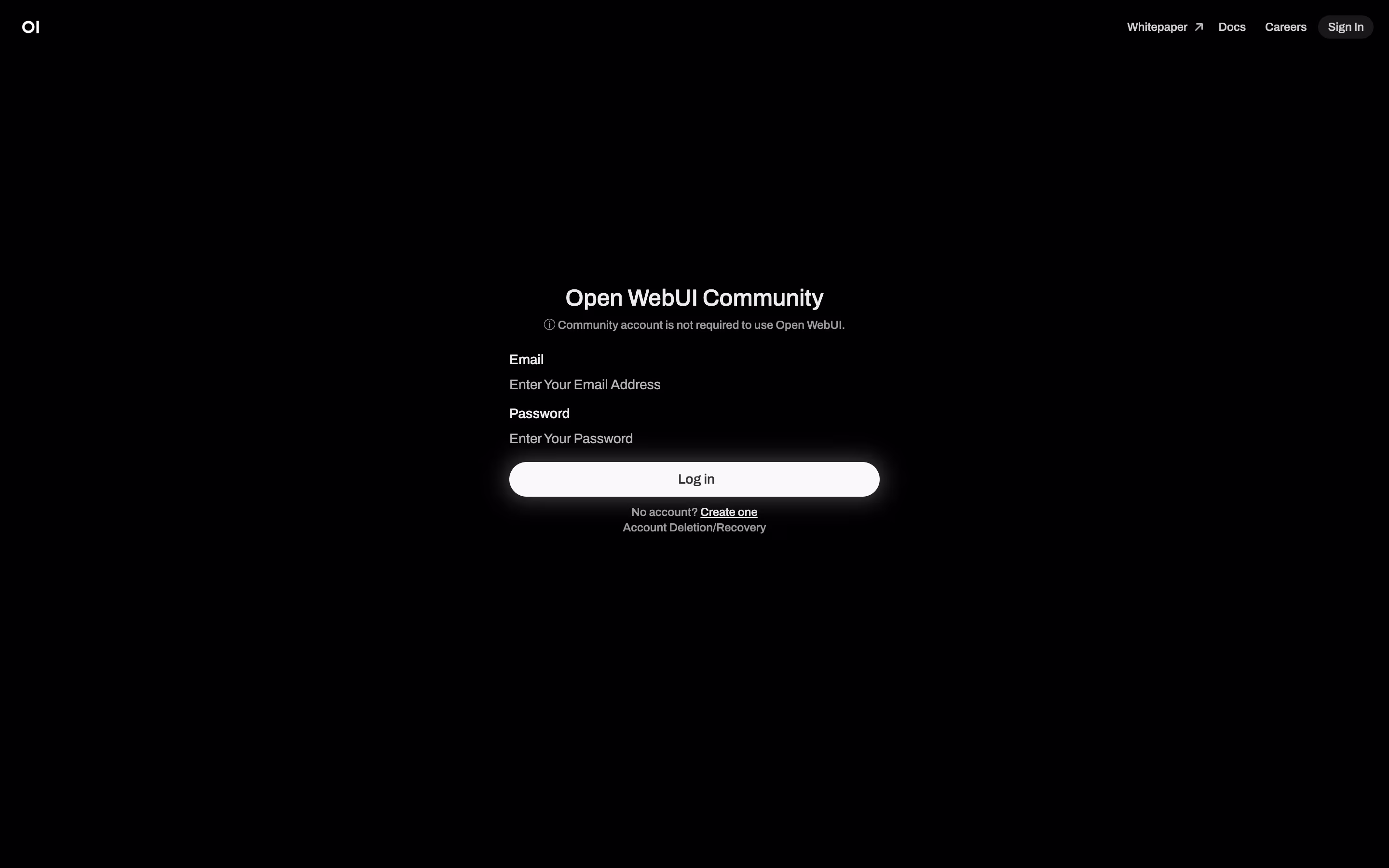 Open WebUI screenshot 2