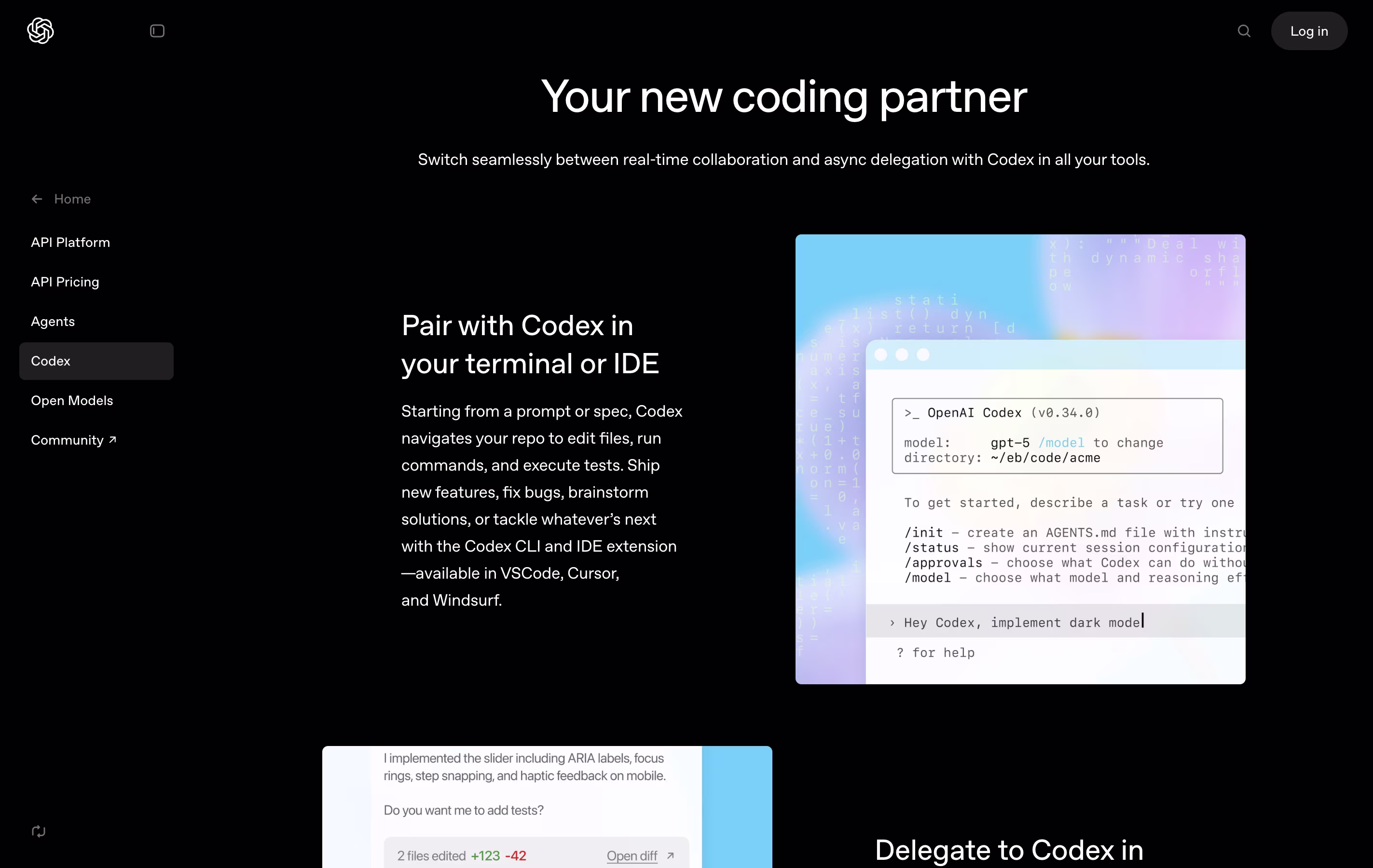 OpenAI Codex screenshot 2