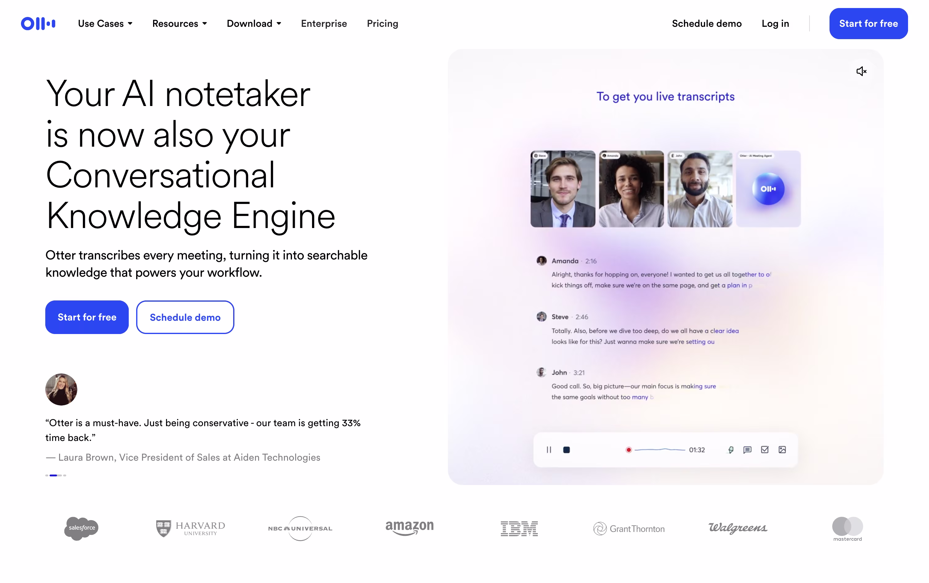 Otter.ai screenshot Otter.ai screenshot