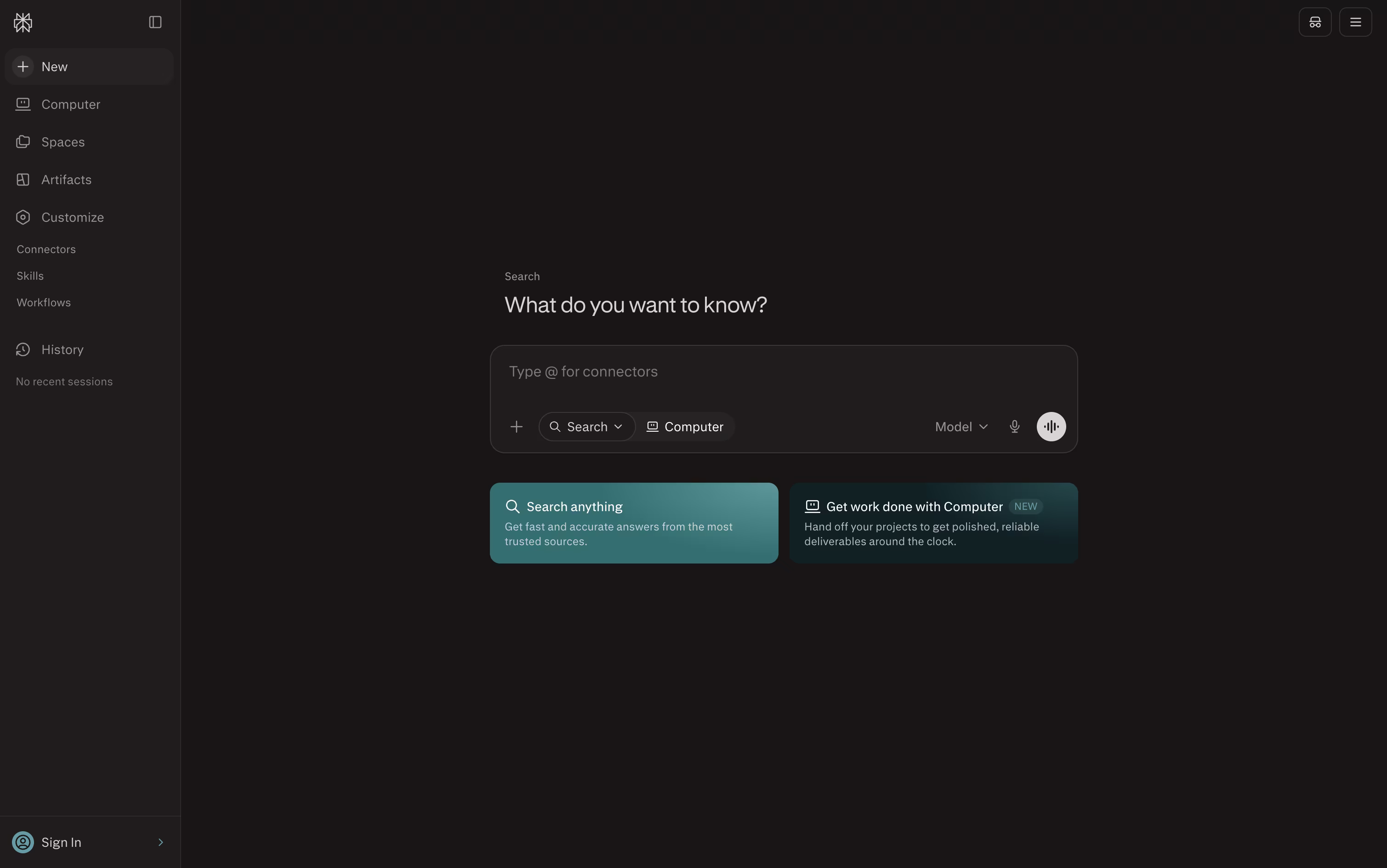 Perplexity screenshot