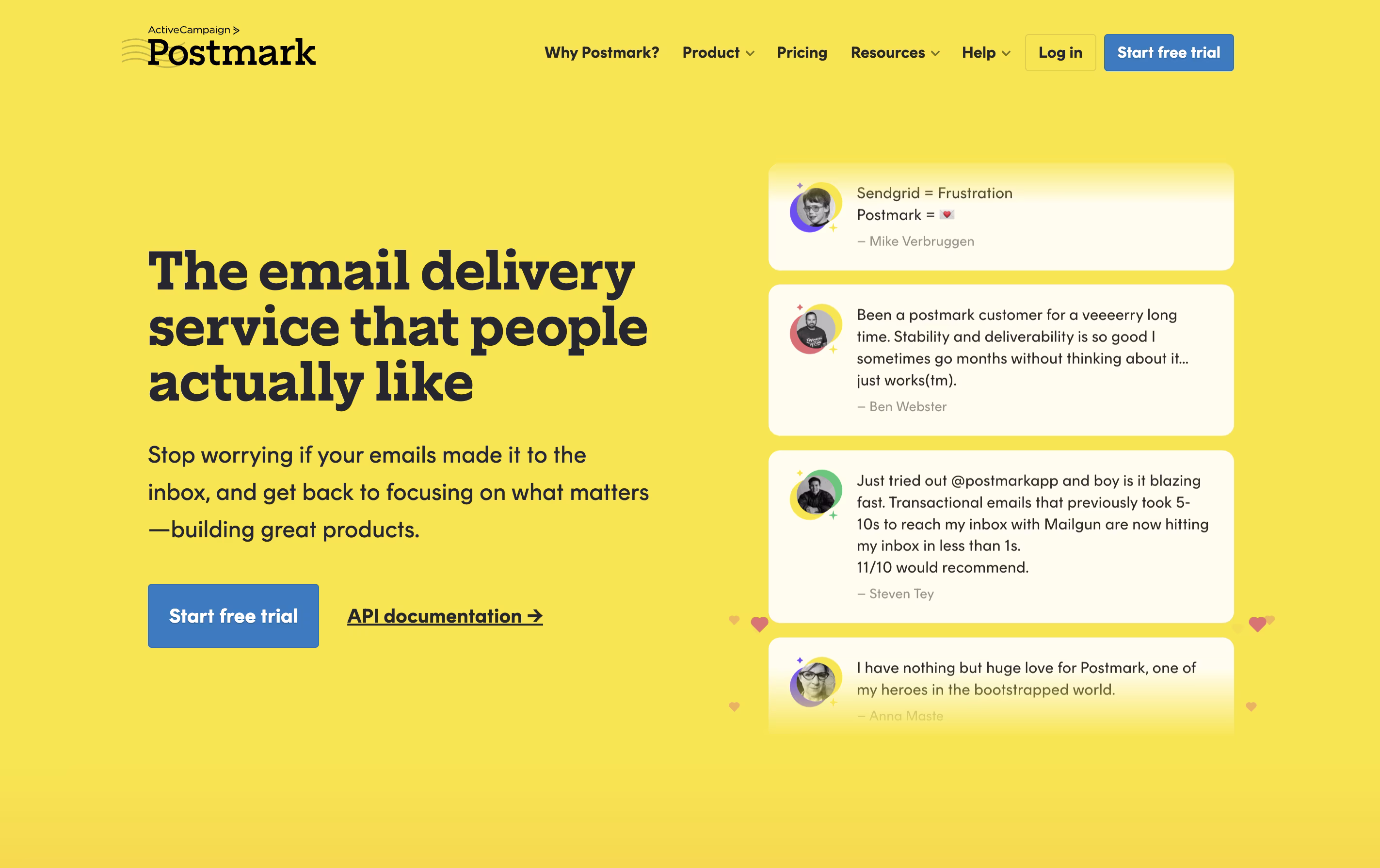 Postmark screenshot