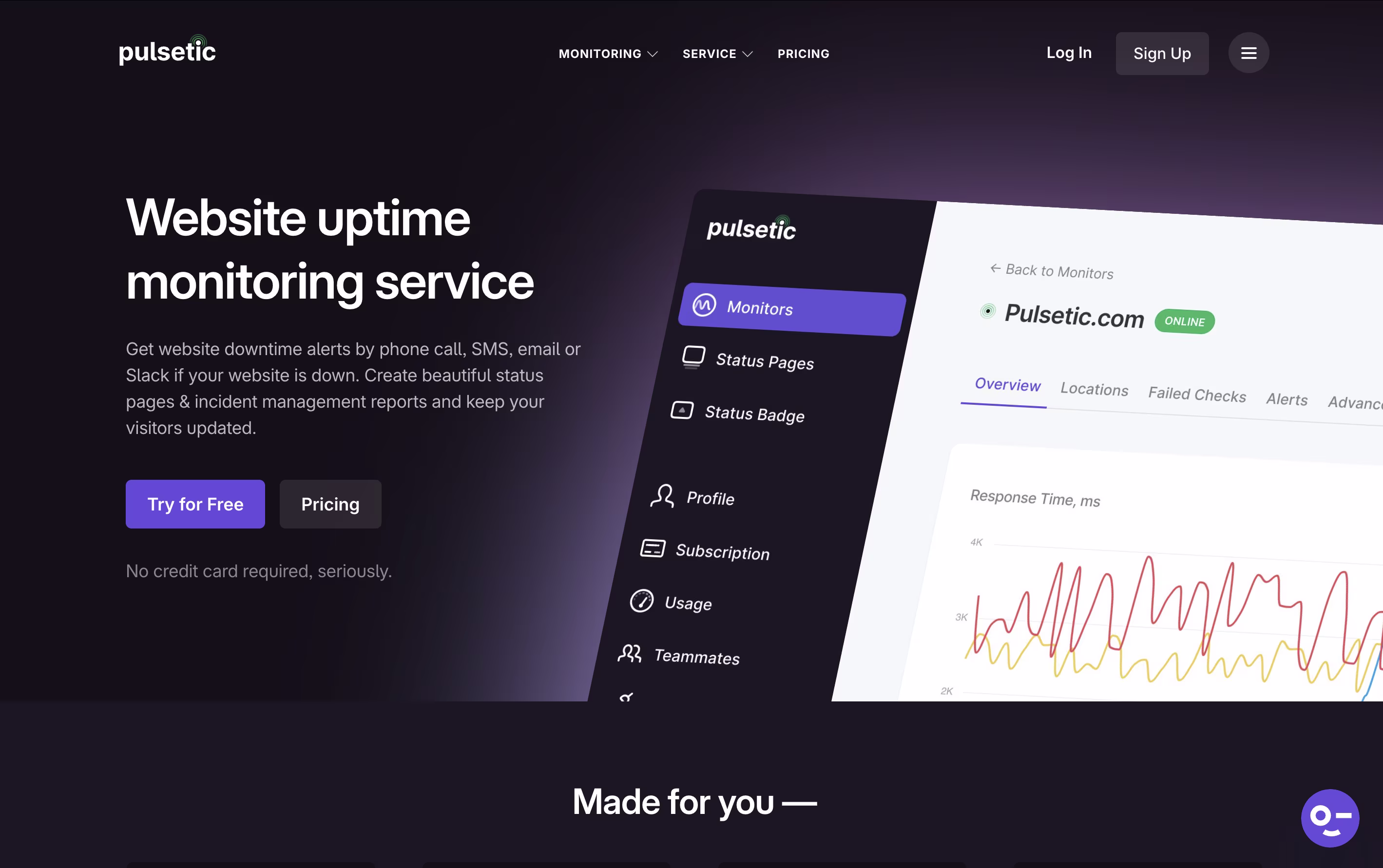 Pulsetic screenshot