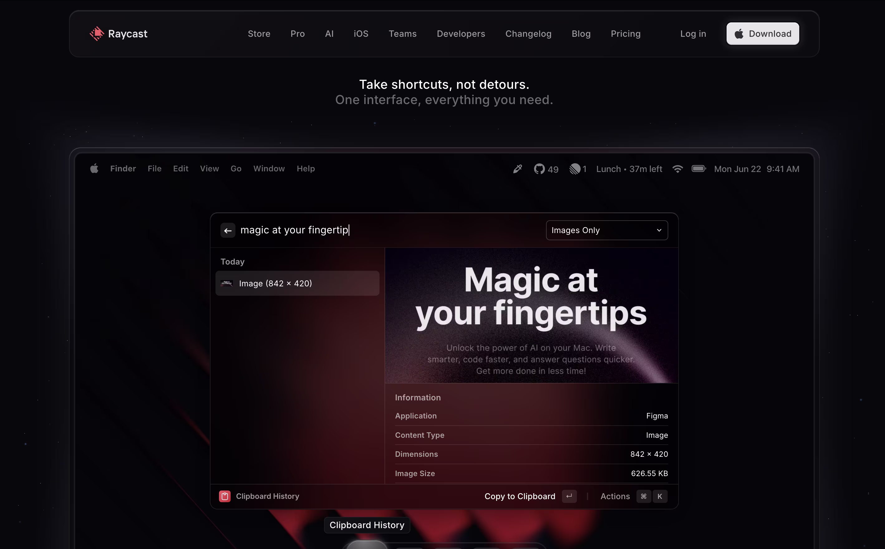 Raycast screenshot 2