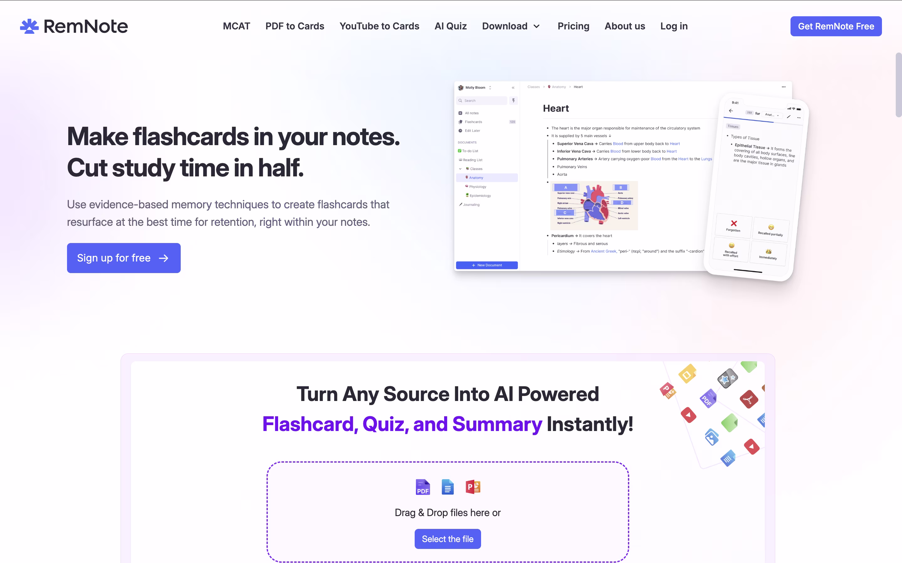 RemNote screenshot