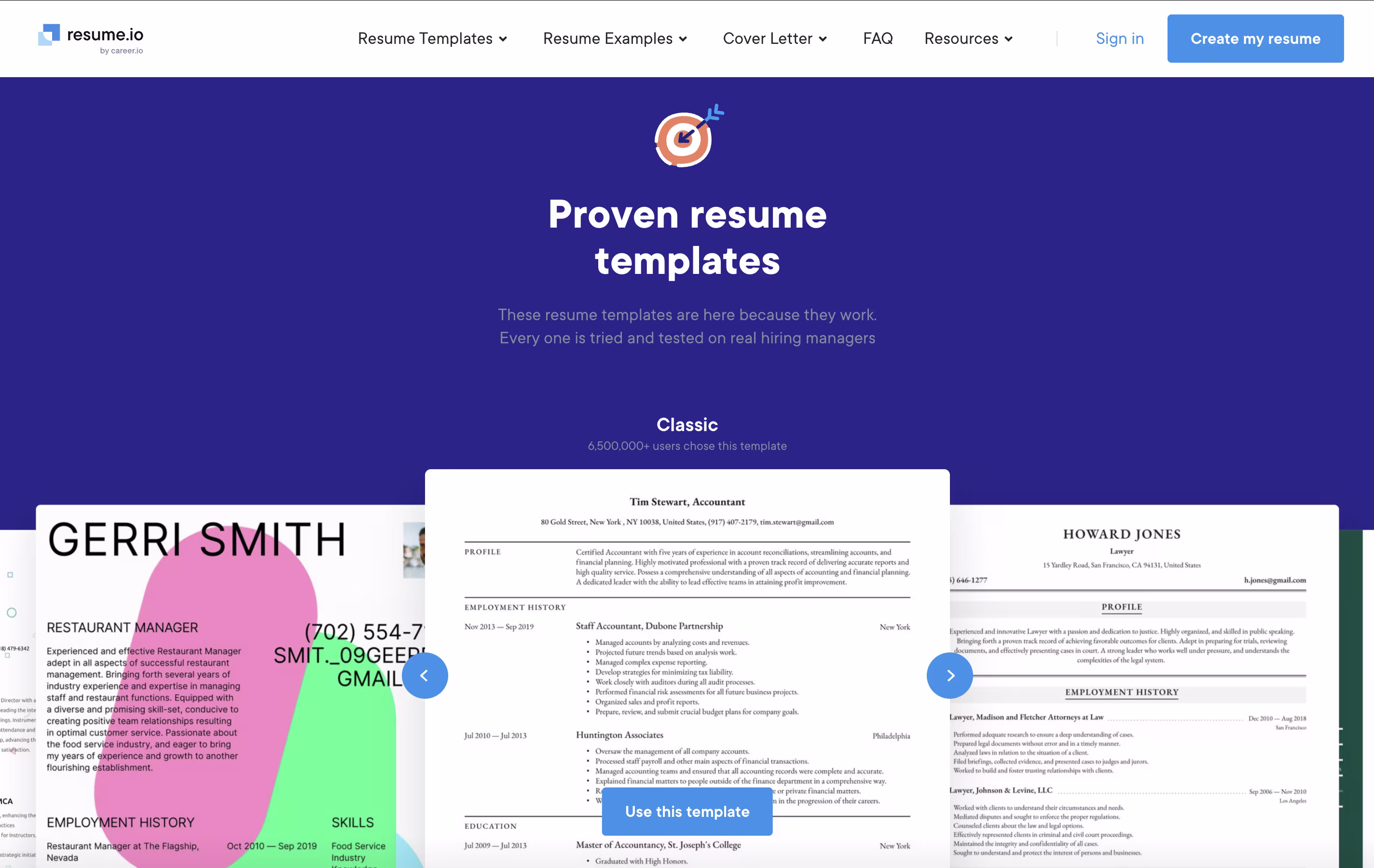 Resume.io screenshot 3
