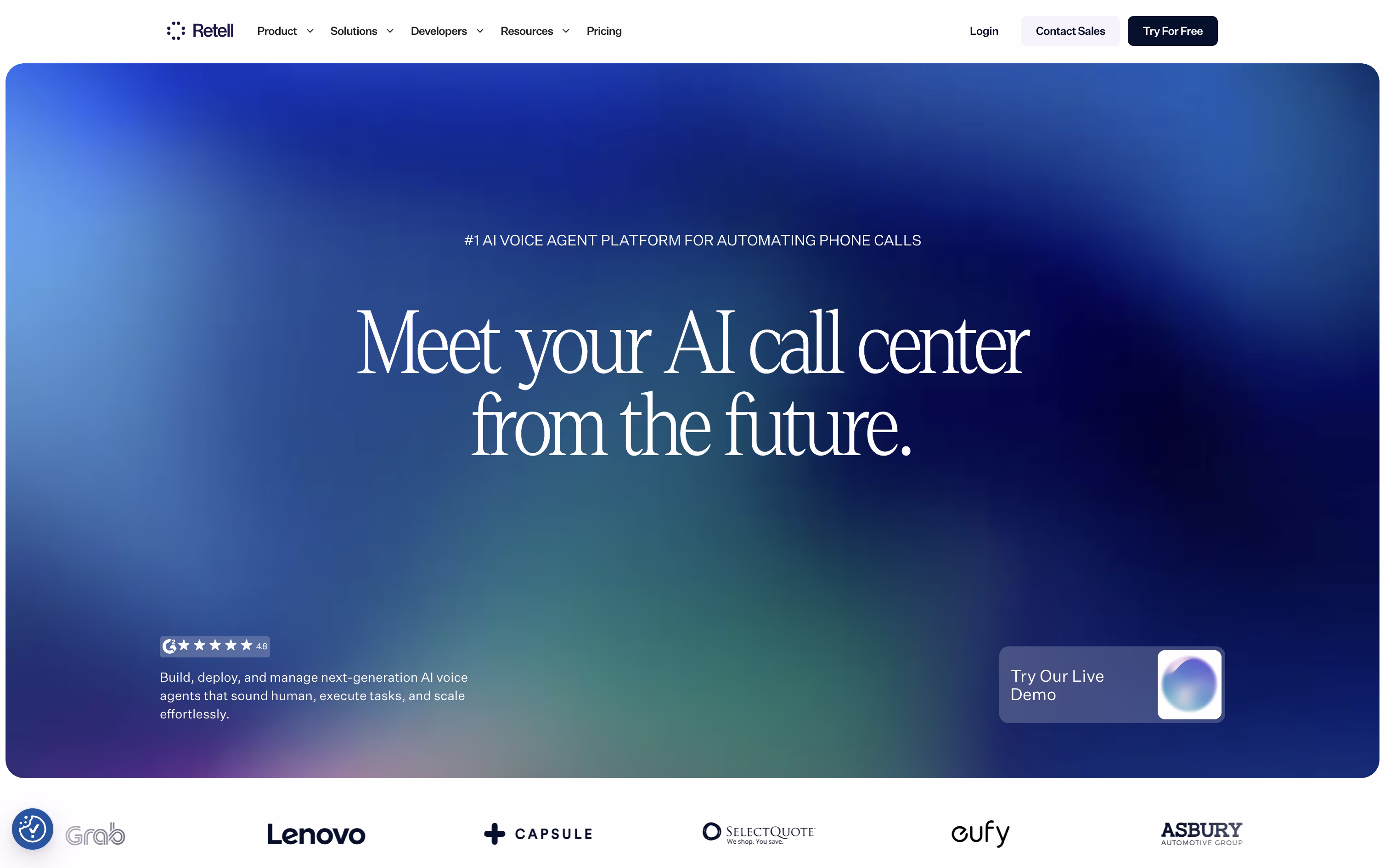 Retell AI screenshot Retell AI screenshot
