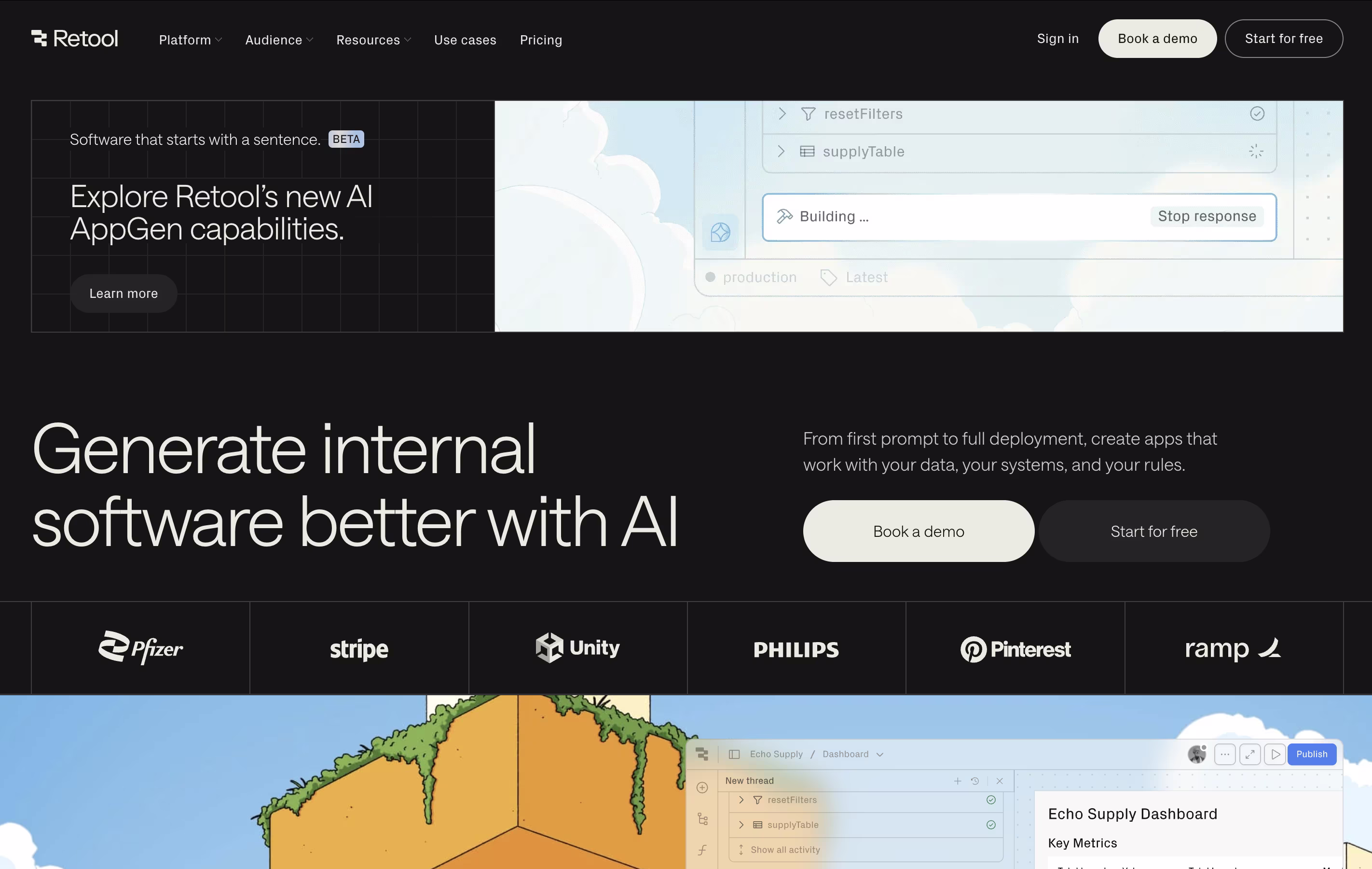Retool screenshot Retool screenshot