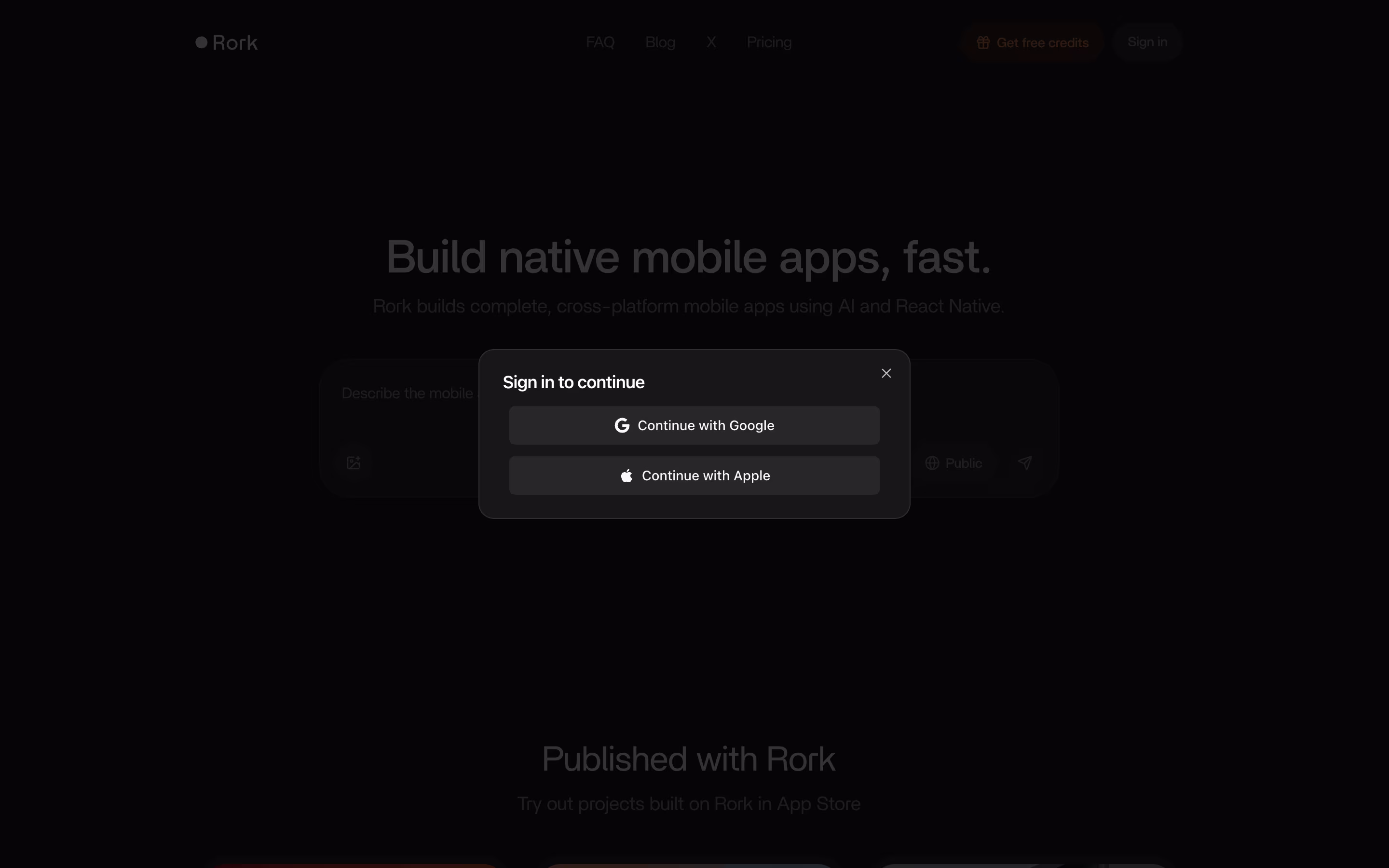 Rork screenshot 4