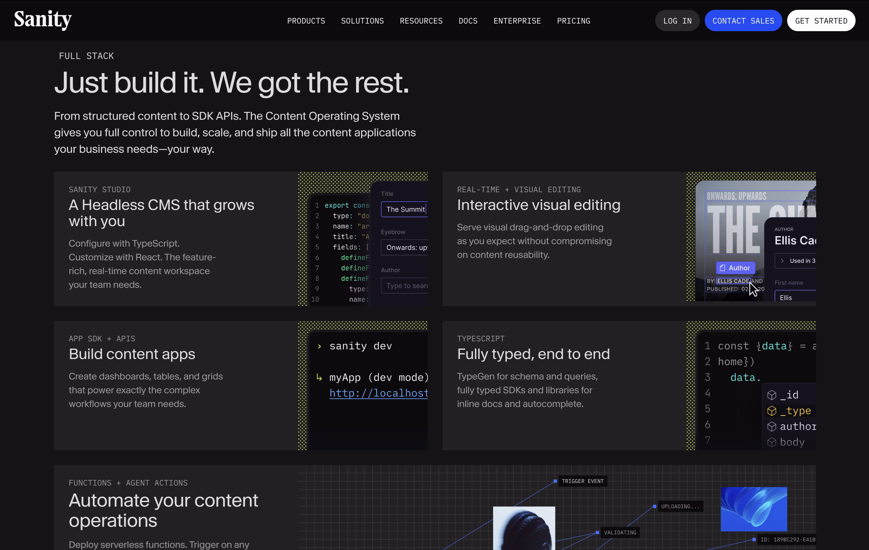 Sanity screenshot 3