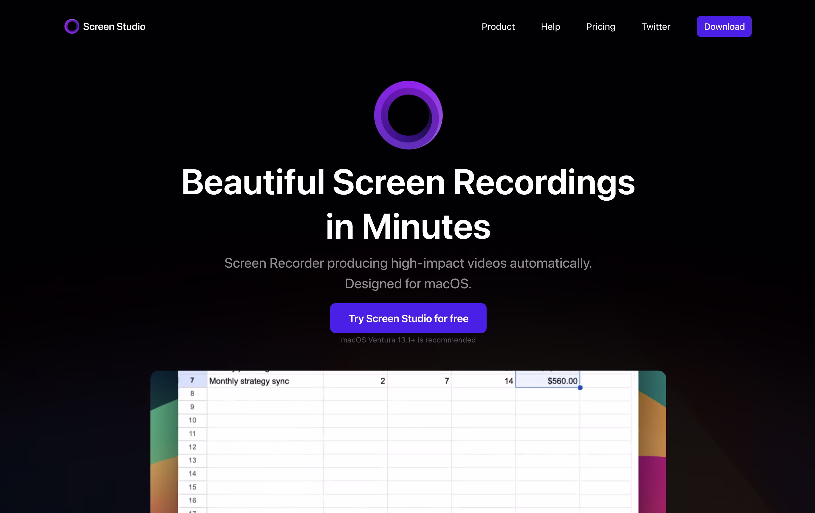 Screen Studio screenshot Screen Studio screenshot