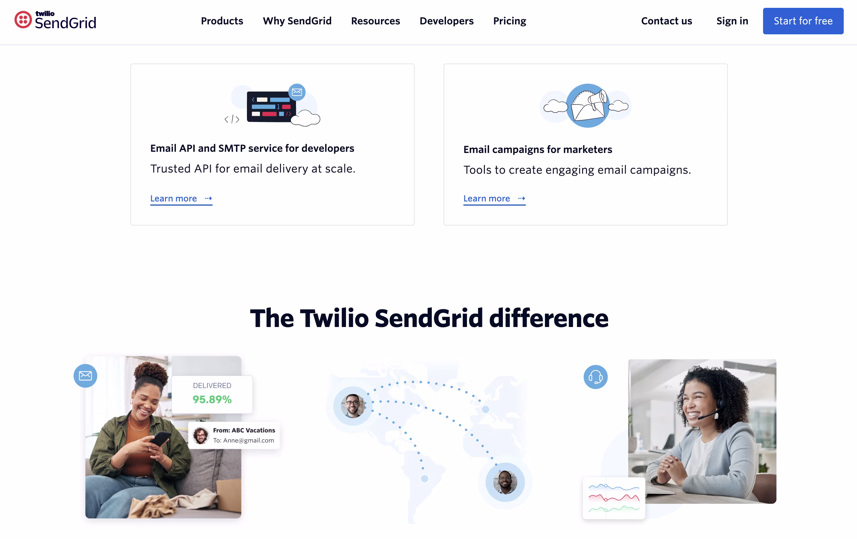 SendGrid screenshot 2