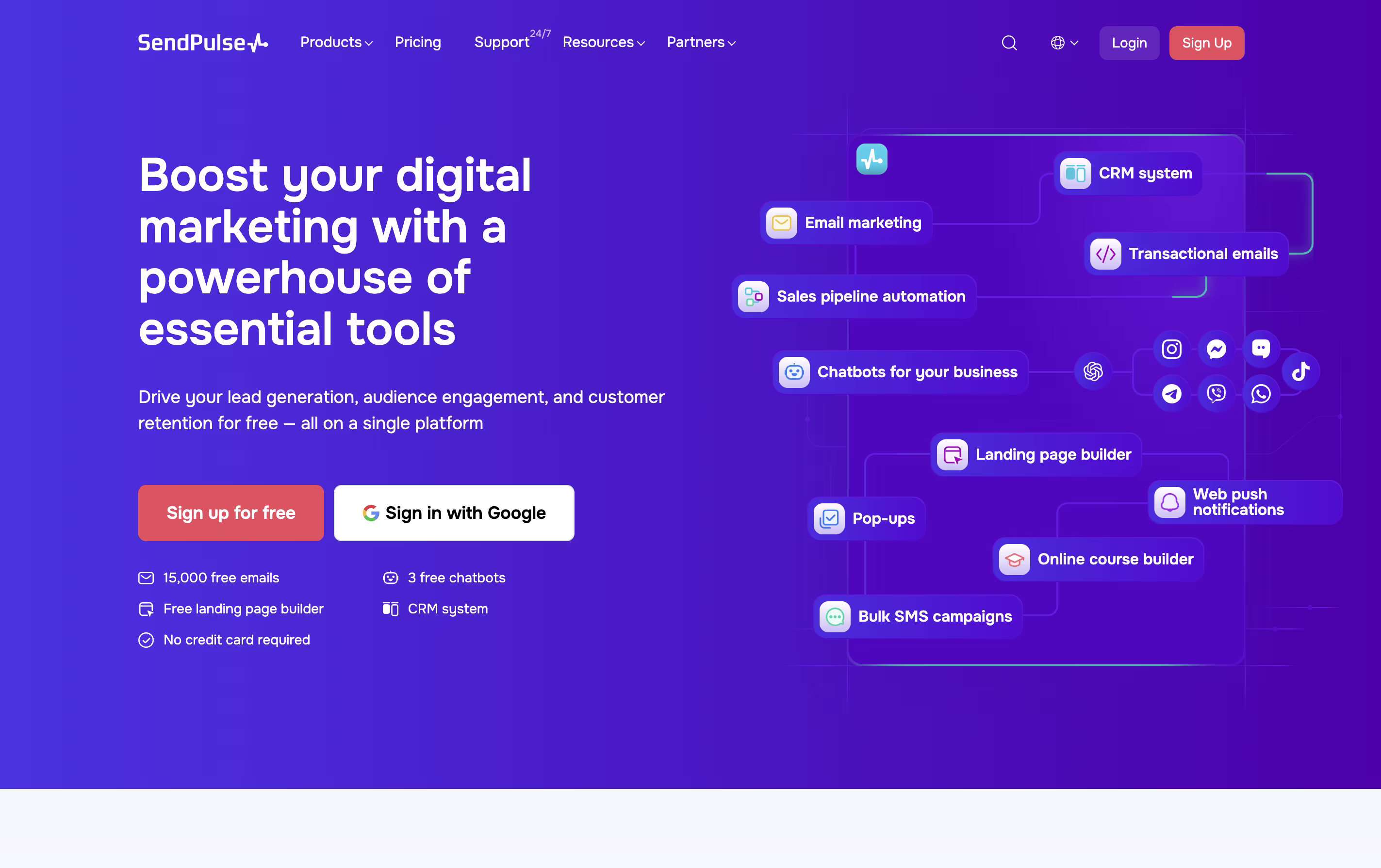 SendPulse screenshot