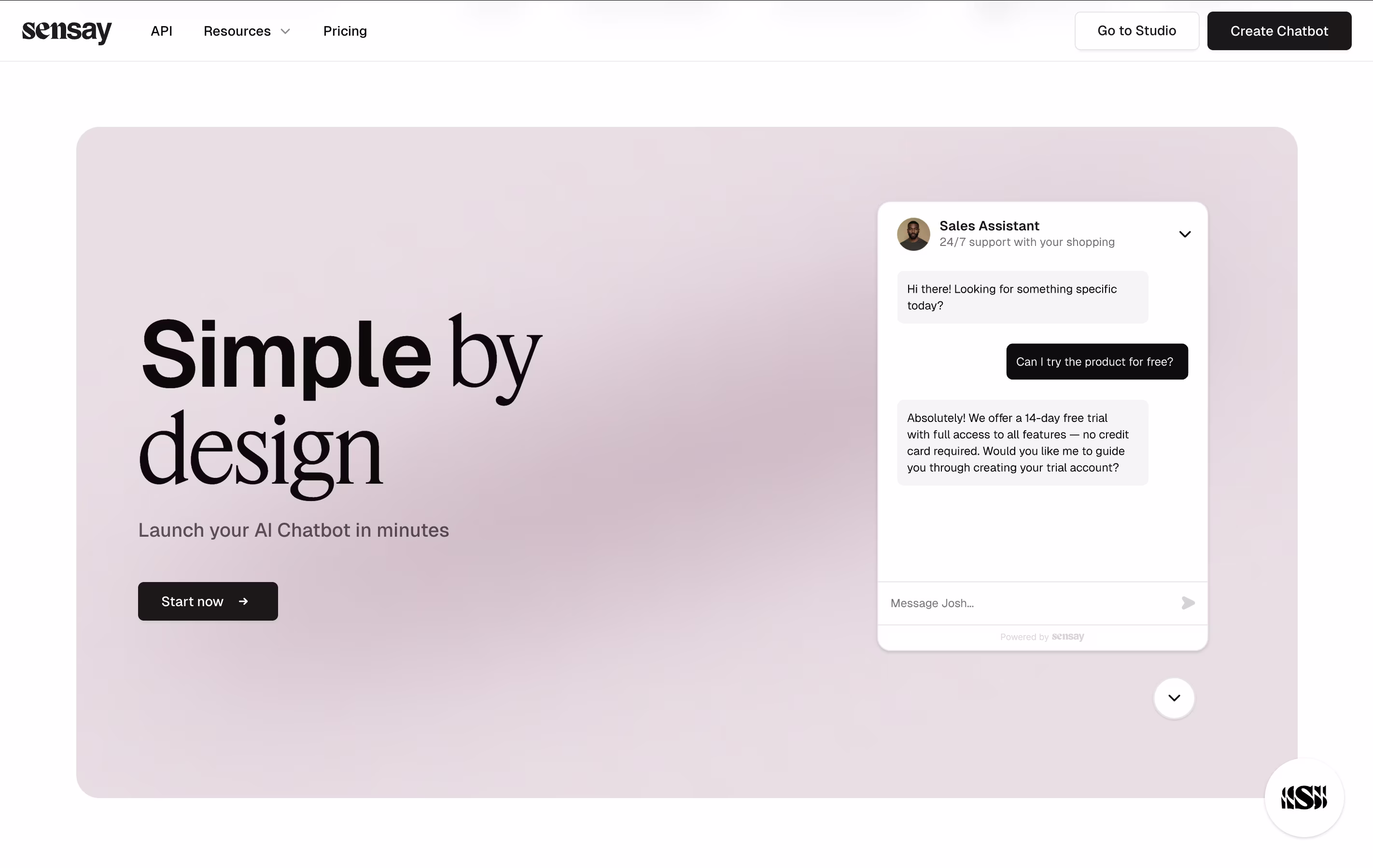 Sensay screenshot 2